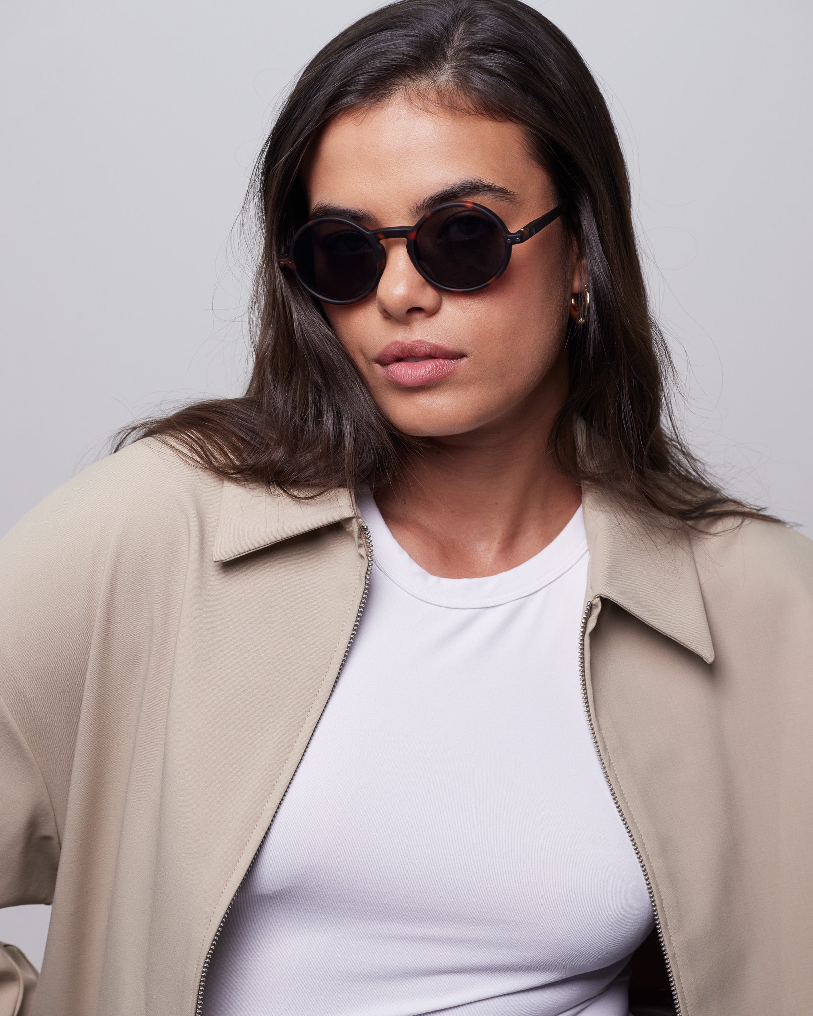 Round shape glasses #G: for square faces I IZIPIZI