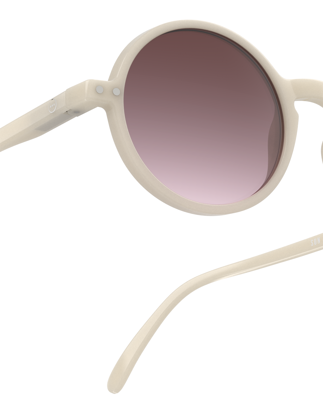 Brille #G Vintage Cream Runde Beige - Izipizi