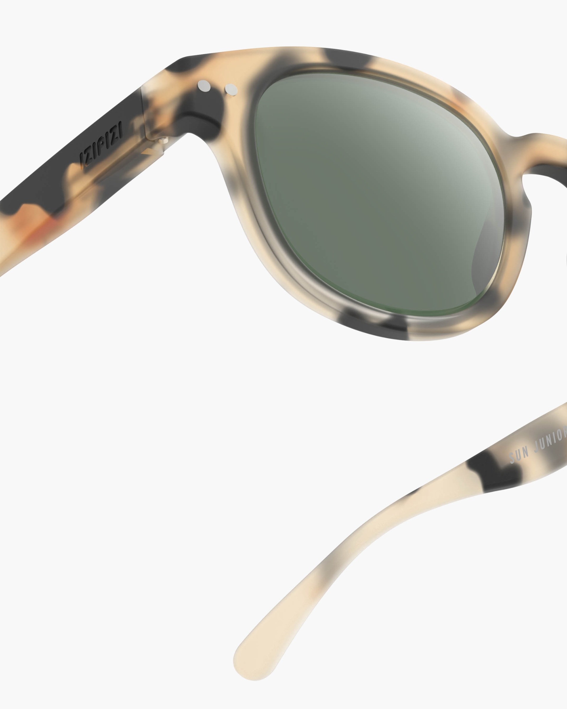 Lunette #c Light Tortoise Carré Beige à la mode - Izipizi