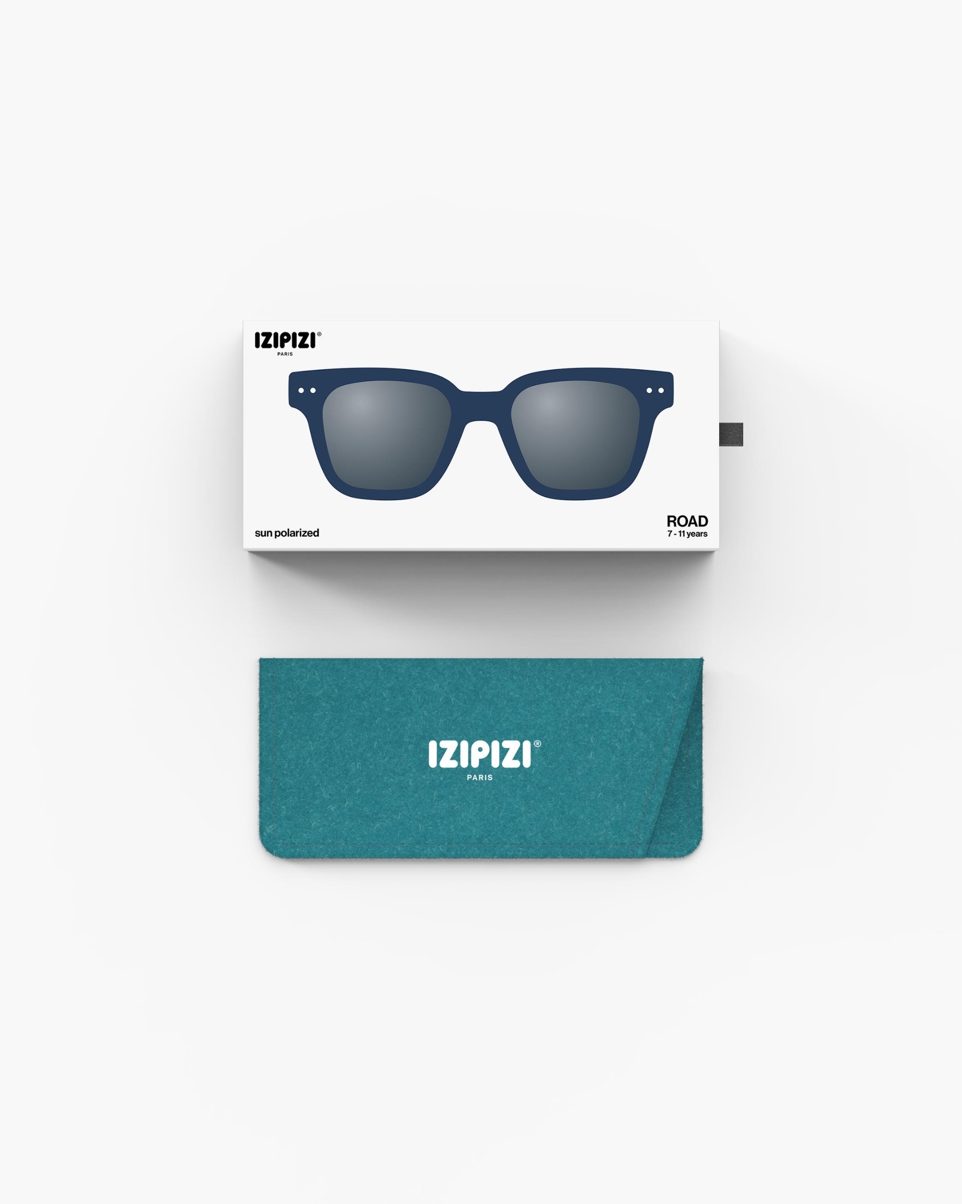 Lunette #road Navy Blue Trapèze Bleu à la mode - Izipizi