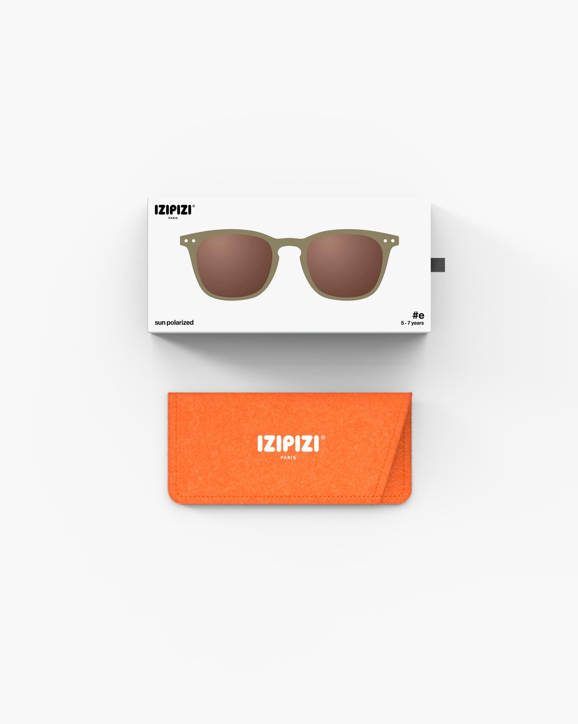 Trendy CHILD 5-7 Y glasses #e Olive Trapeze - Izipizi