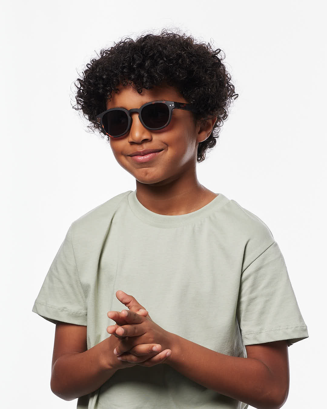 Lunette #c Tortoise Carré Marron à la mode - Izipizi