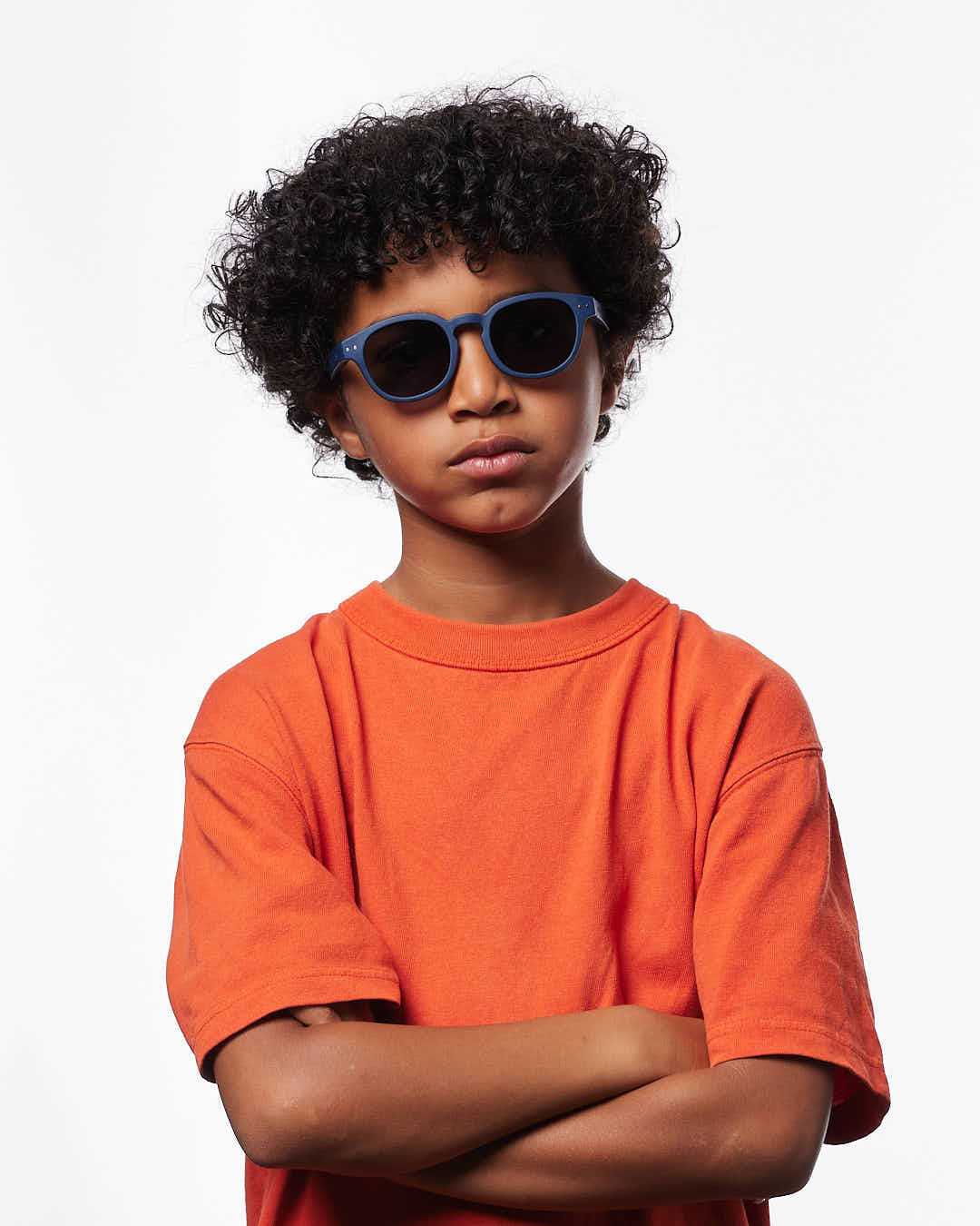 Lunette #c Navy Blue Carré Bleu à la mode - Izipizi