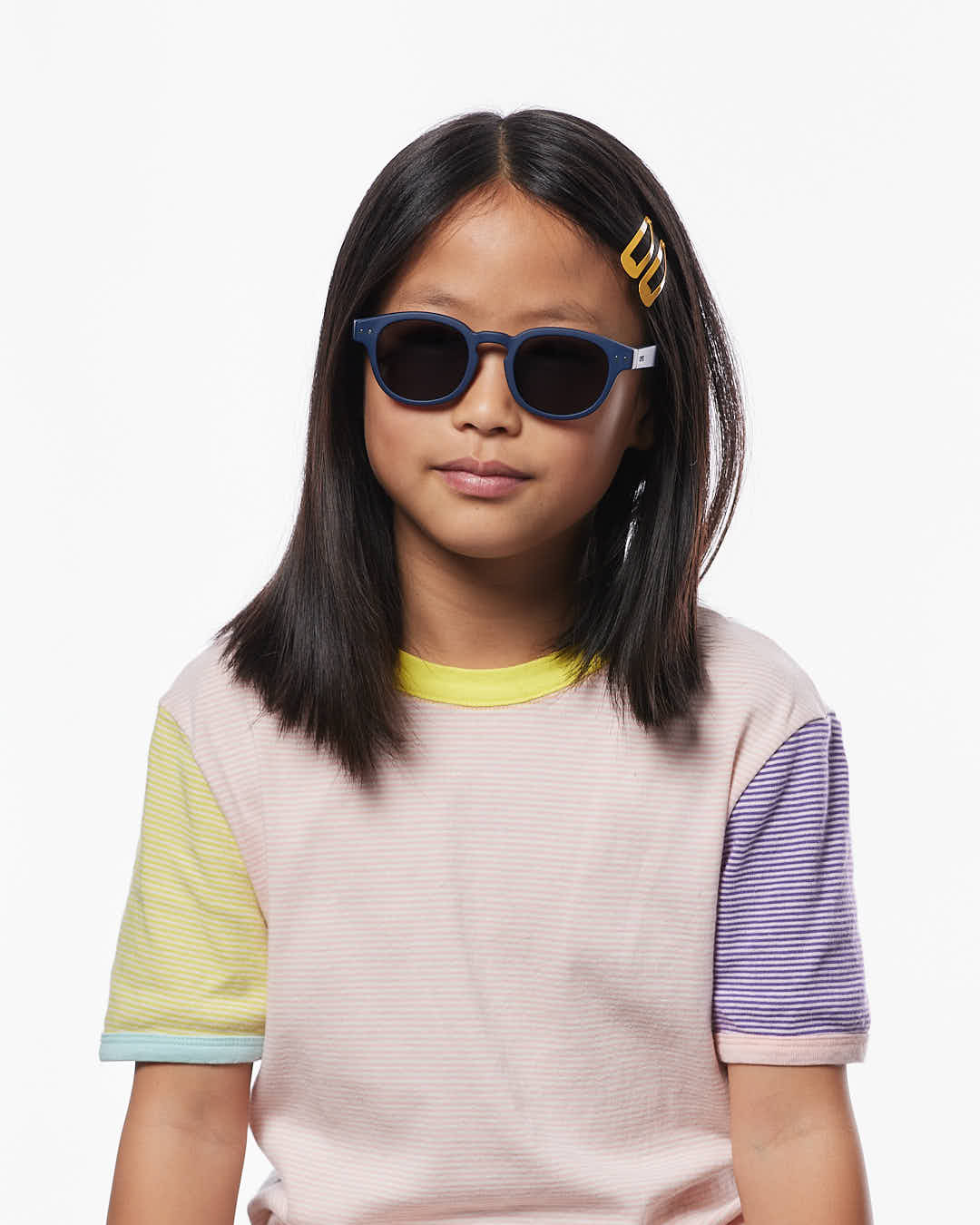 Lunette #c Navy Blue Carré Bleu à la mode - Izipizi