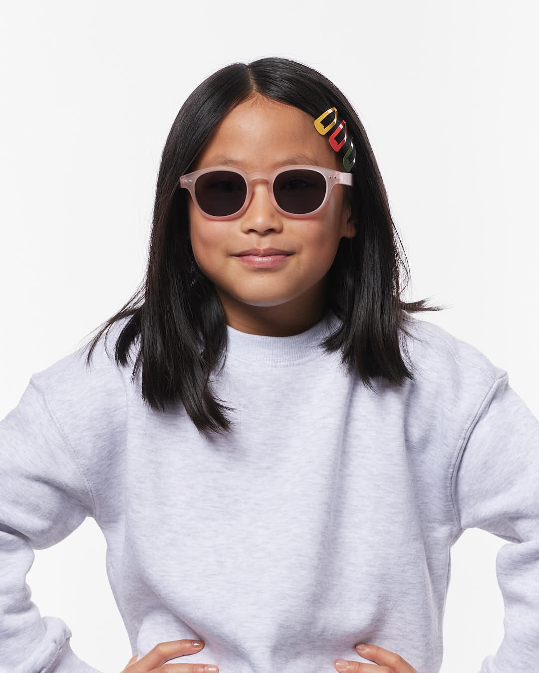 Lunette #c Pink Carré Rose à la mode - Izipizi