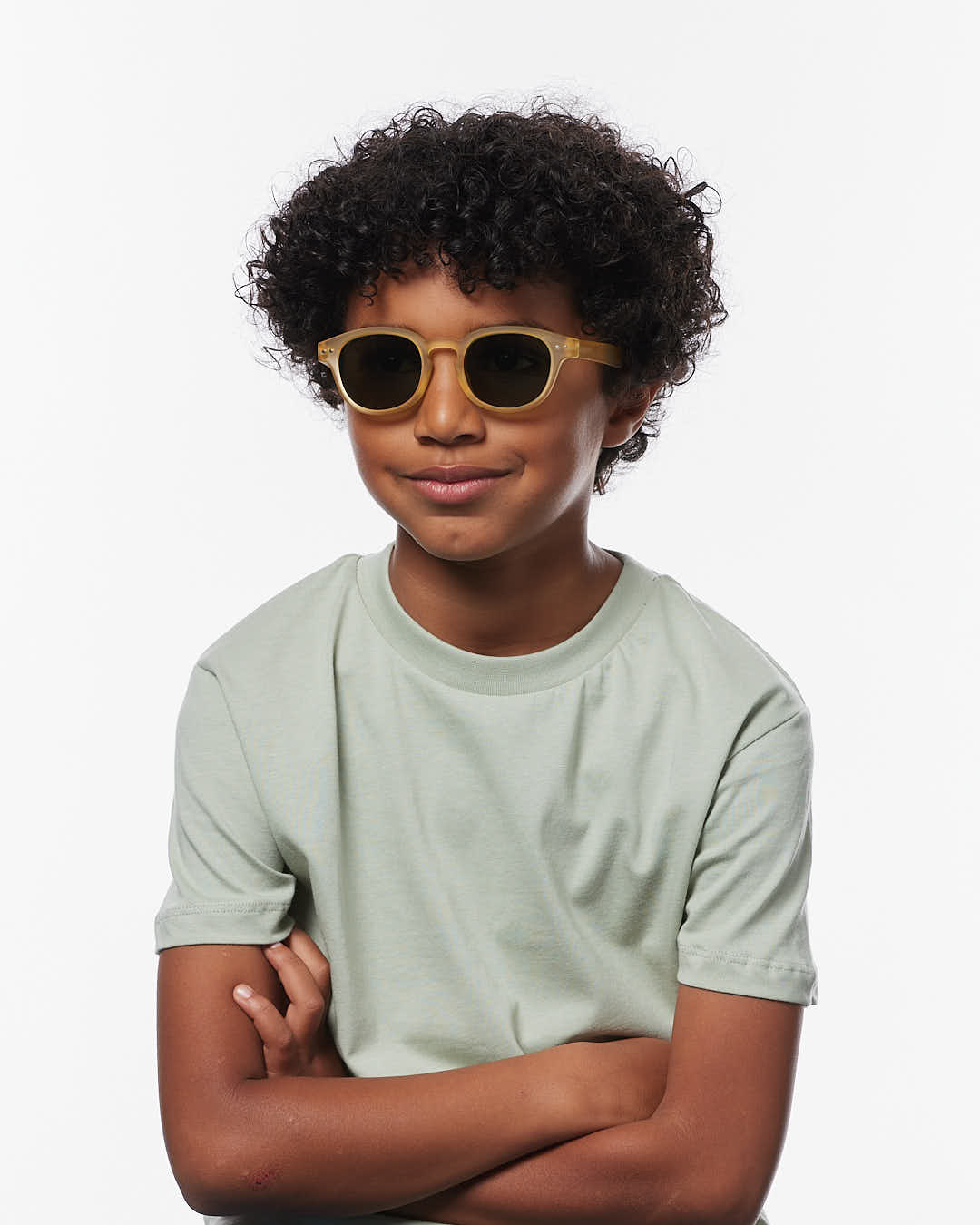 Lunette #c Yellow Honey Carré Jaune à la mode - Izipizi