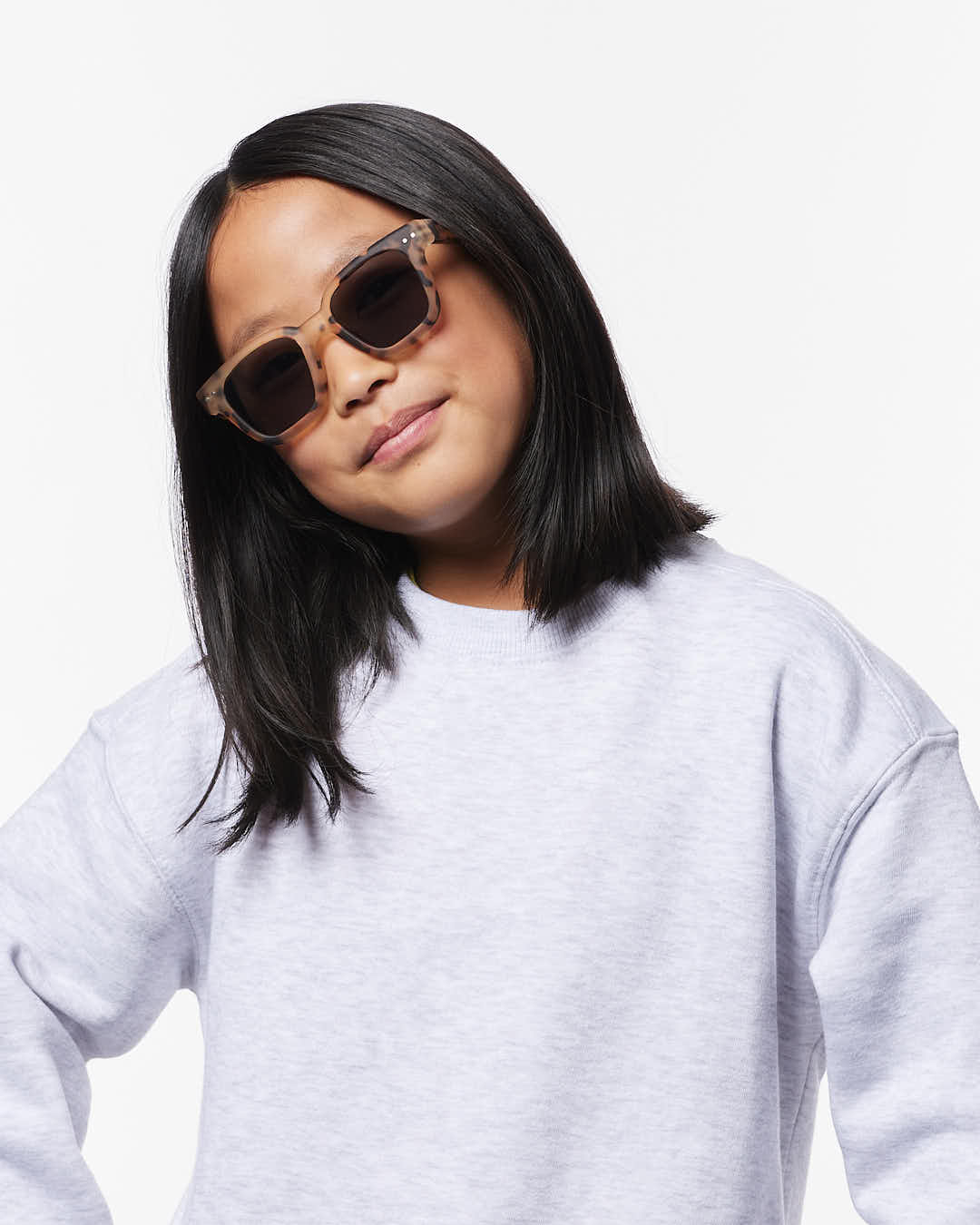 Lunette #road Light Tortoise Trapèze Beige à la mode - Izipizi