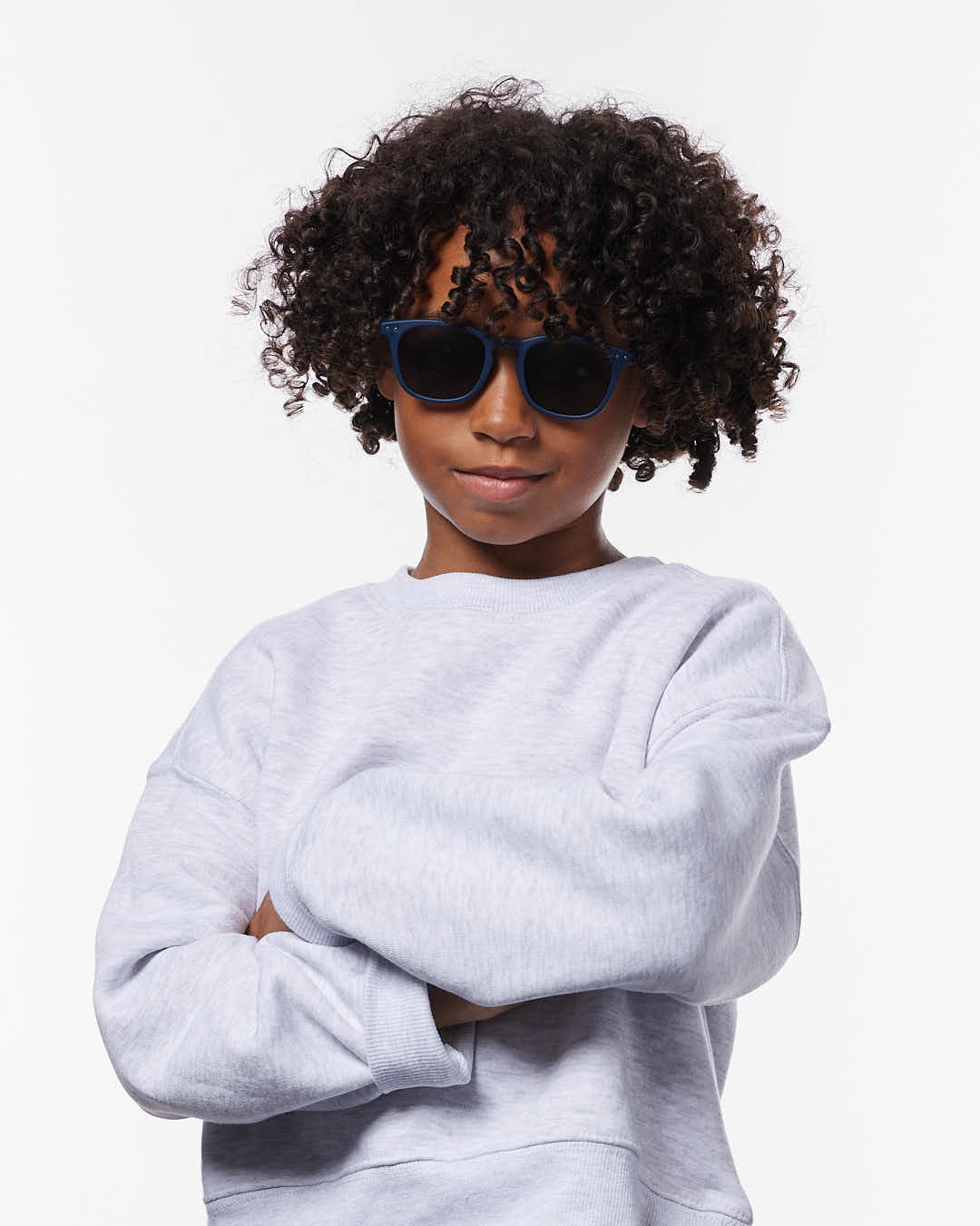 Trendy NIÑO 5-7 AÑOS glasses #e Navy Blue Trapezoidale - Izipizi