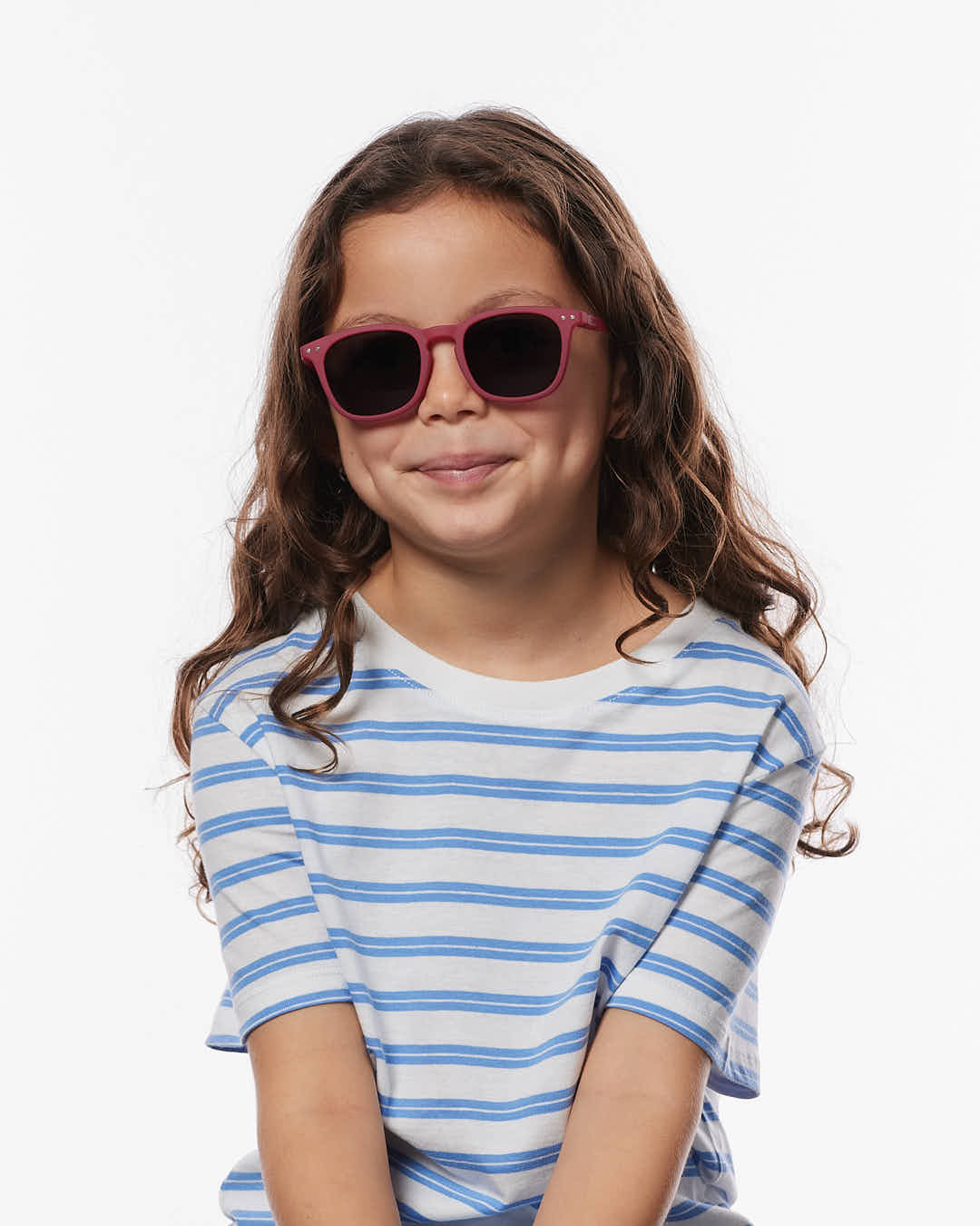 Trendy CHILD 5-7 Y glasses #e Cranberry Trapeze - Izipizi