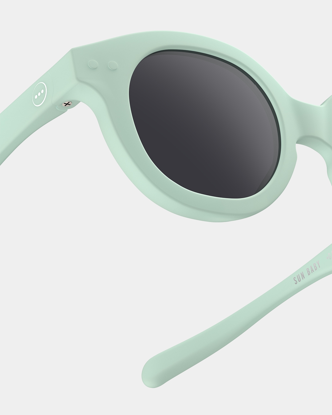 Lunette #c Aqua Green Carré Noir à la mode - Izipizi