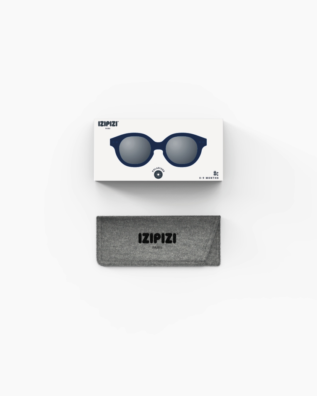 Brille #c Denim Blue Quadrat Schwarz - Izipizi