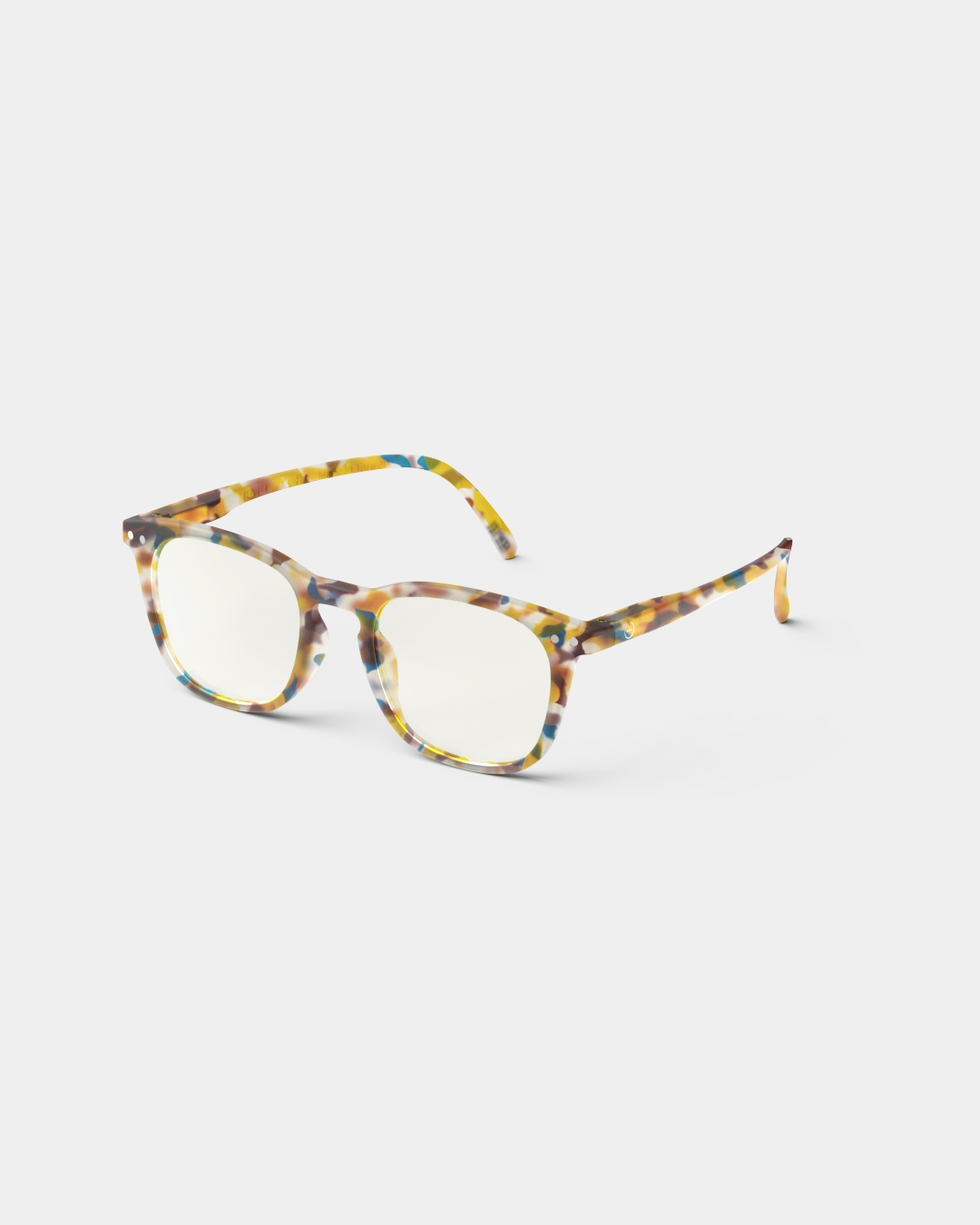 Brille #E Blue Tortoise Trapezförmige Blau - Izipizi