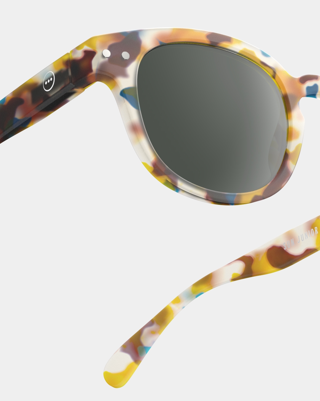 Trendy JUNIOR SUN glasses #c Blue Tortoise Square - Izipizi