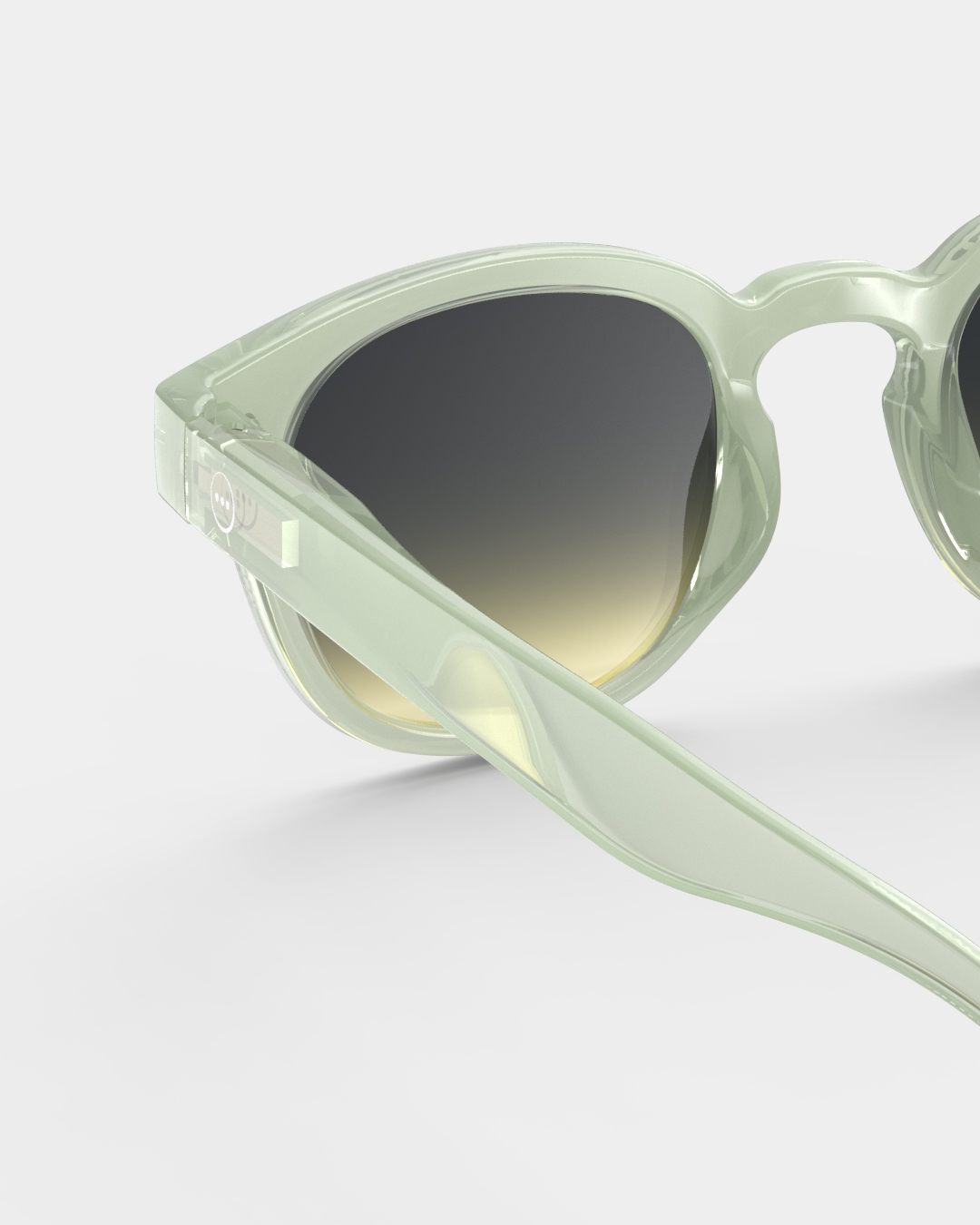Trendy JUNIOR SUN glasses #c Quiet Green Square - Izipizi