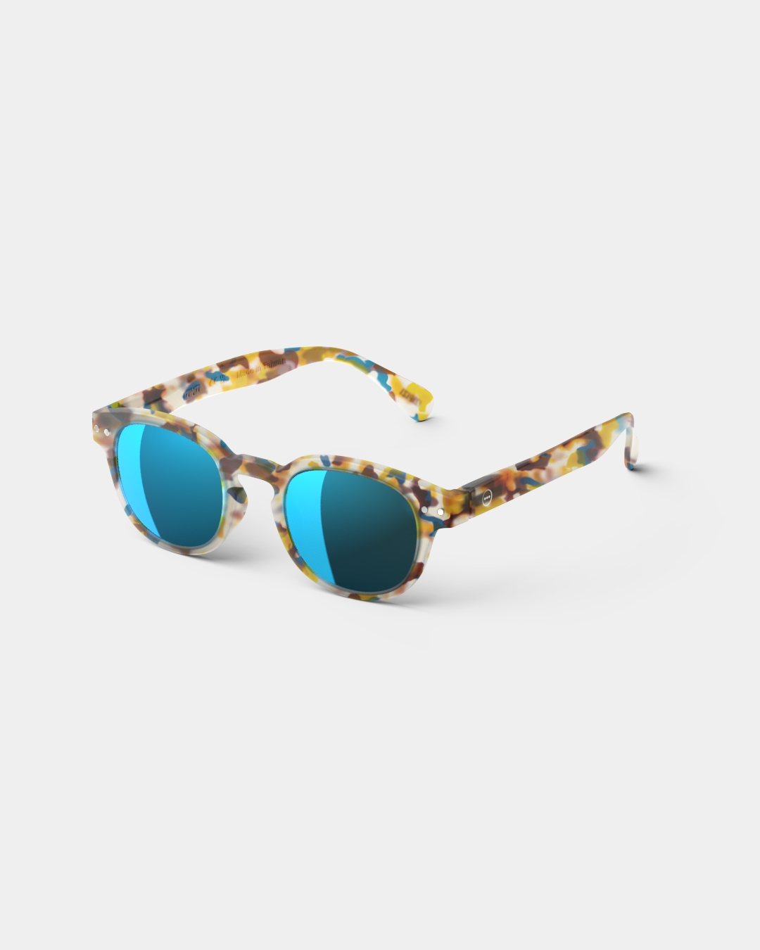 Gafas #c Blue Tortoise Mirror Cuadrado Azul - Izipizi