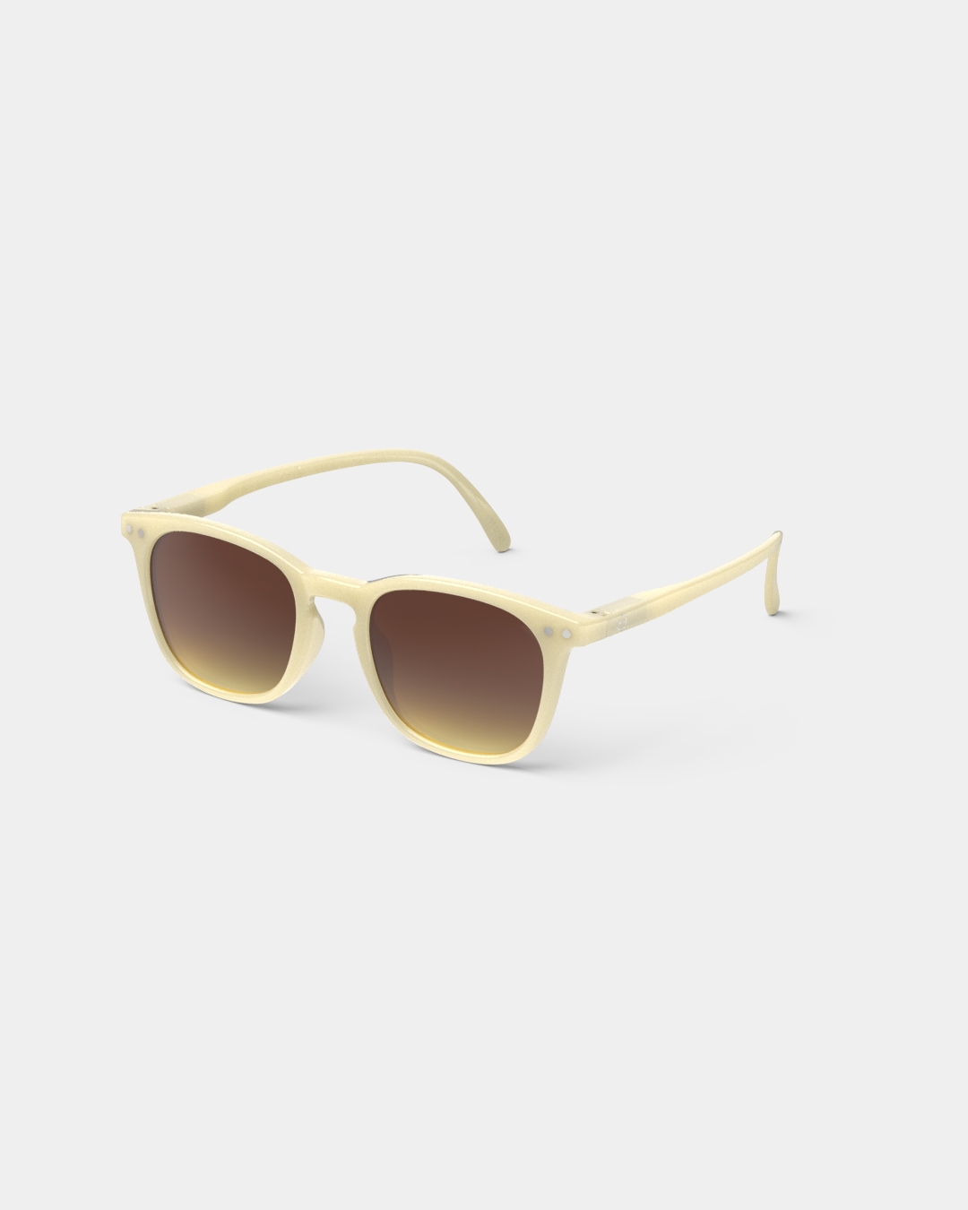 Lunette #e Glossy Ivory Trapèze Jaune à la mode - Izipizi