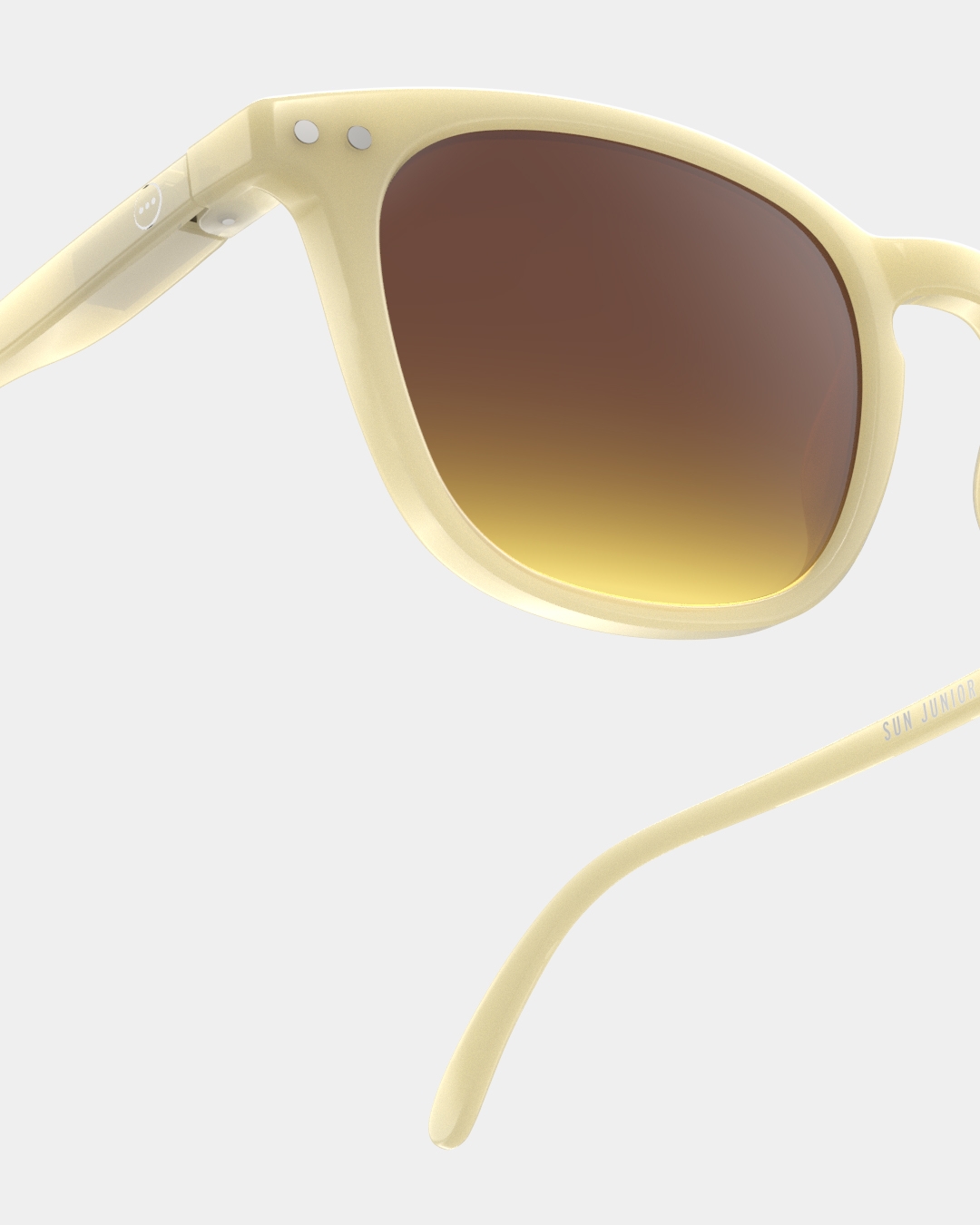 Lunette #e Glossy Ivory Trapèze Jaune à la mode - Izipizi