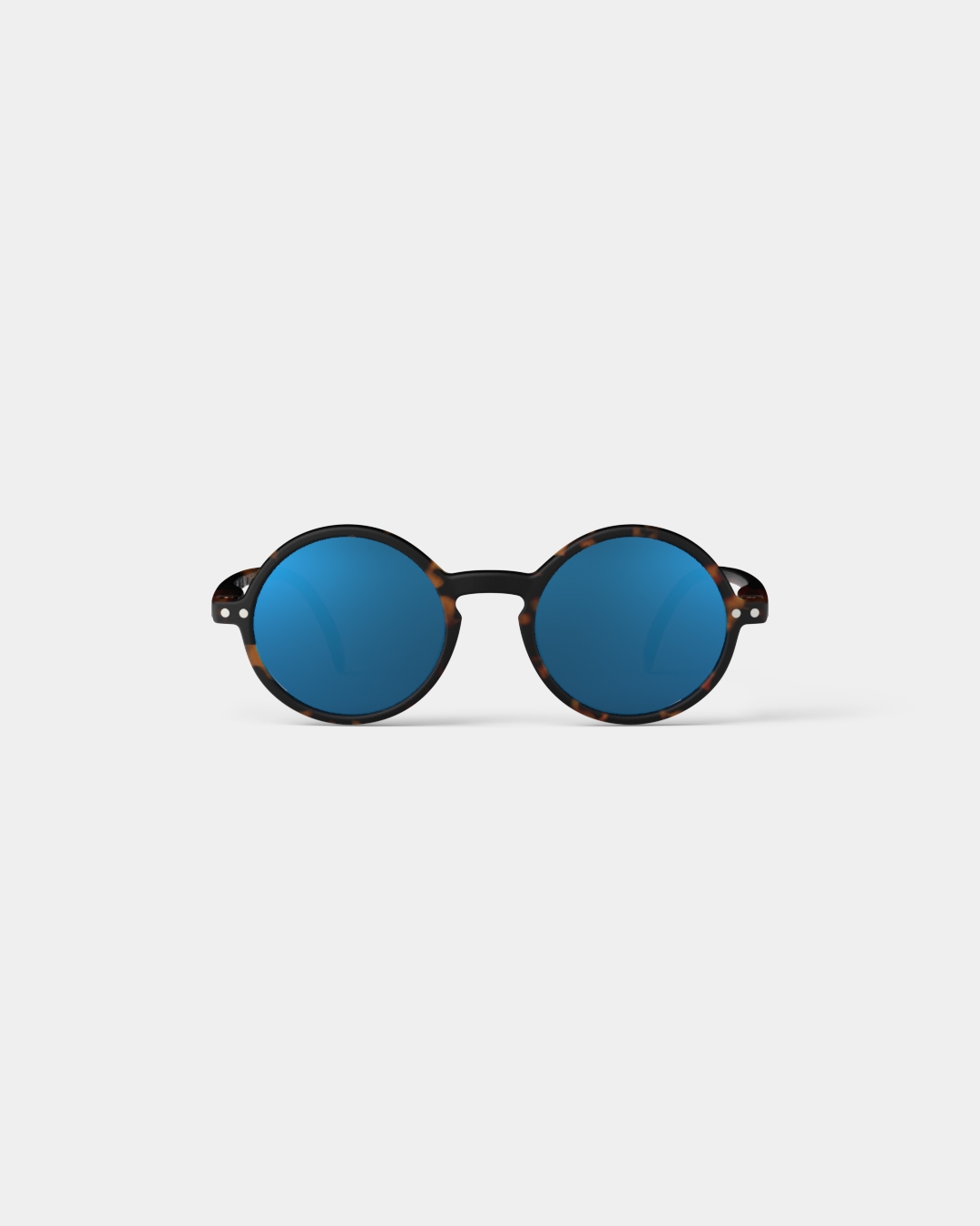 Lunette #g Tortoise Mirror Ronde Marron à la mode - Izipizi