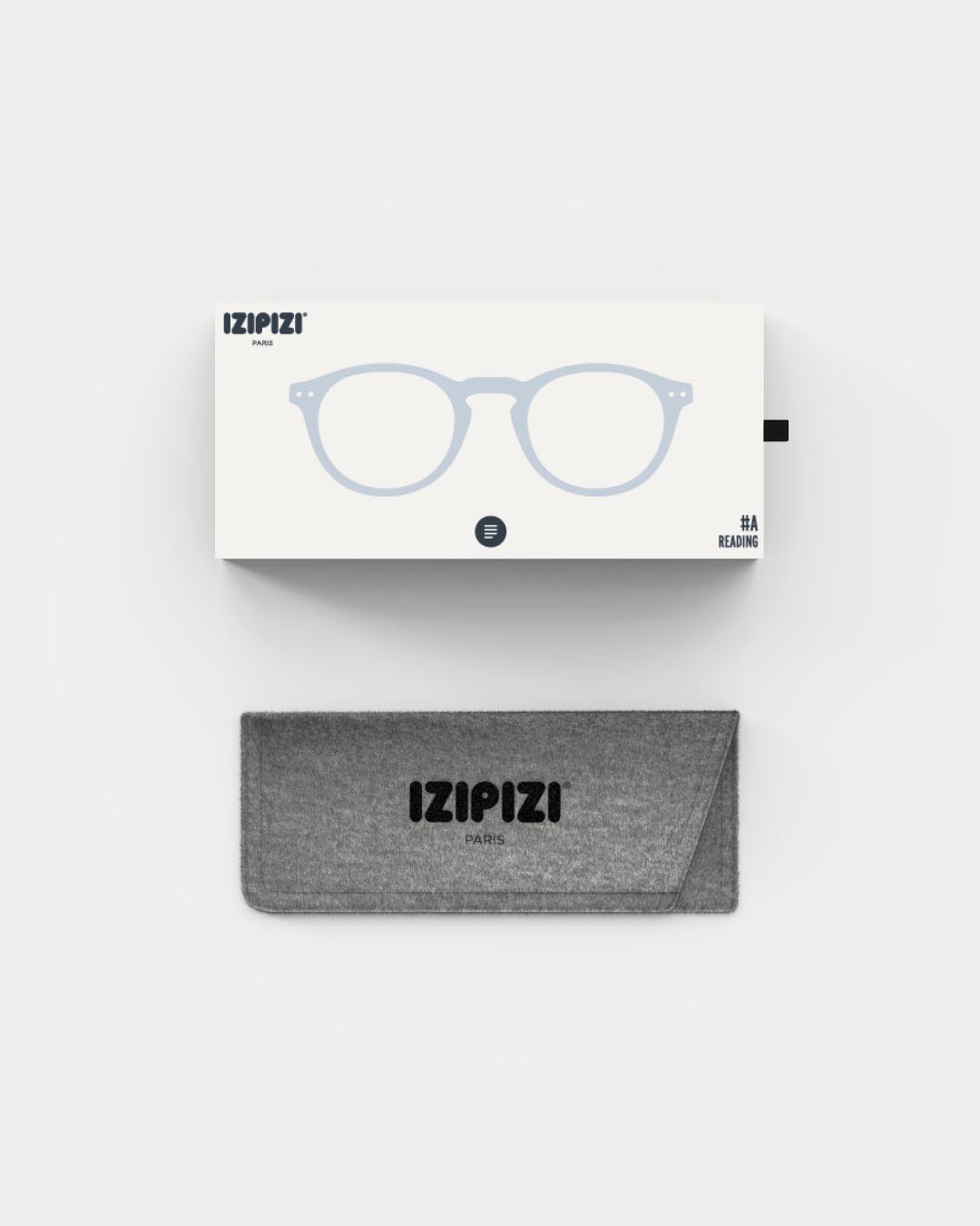 Trendy READING glasses #A Frozen Blue Pantos - Izipizi