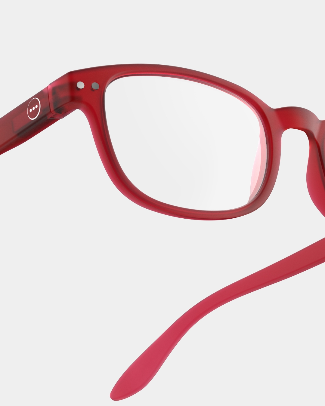 Lunette #B Red Rectangulaire Rouge à la mode - Izipizi