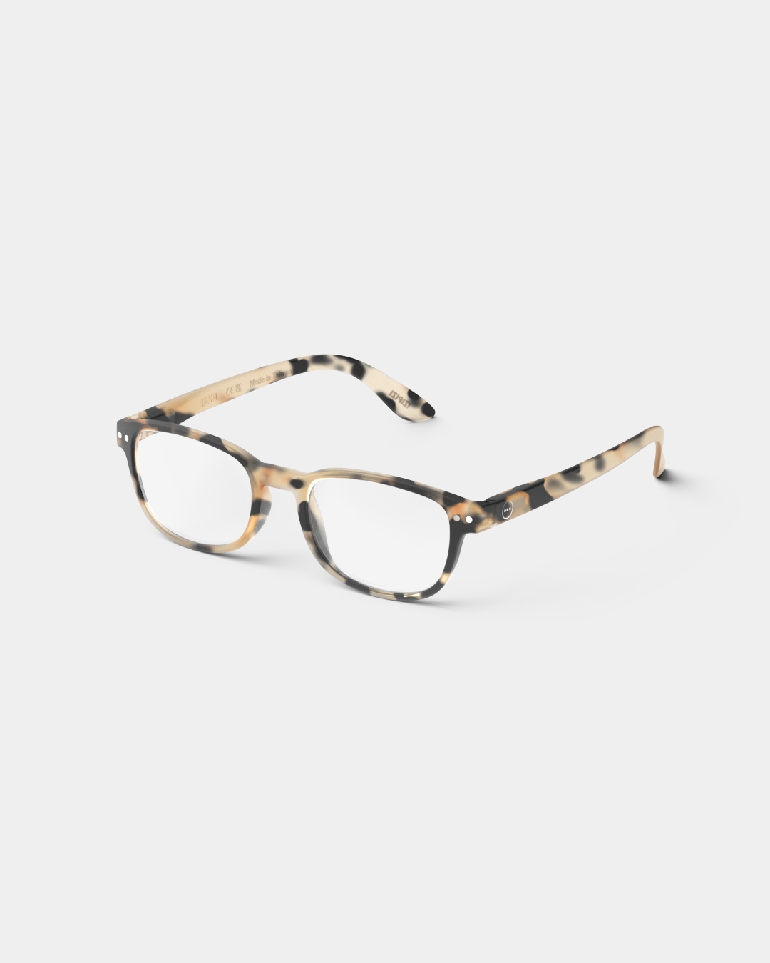 Lunette #B Light Tortoise Rectangulaire Beige à la mode - Izipizi