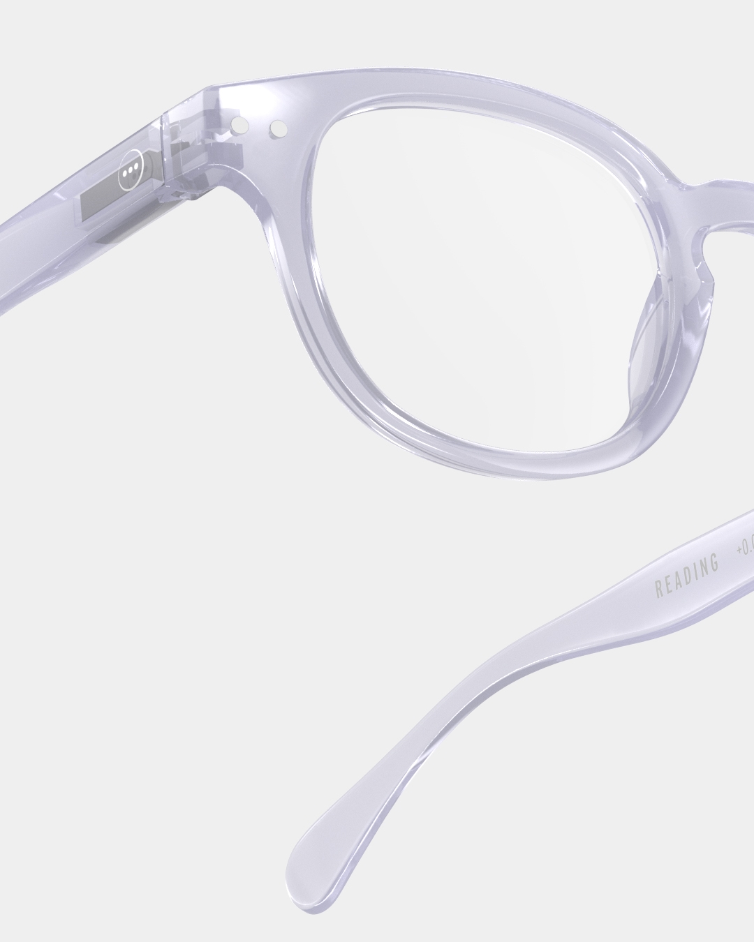 Trendy READING glasses #C Violet Dawn Square - Izipizi