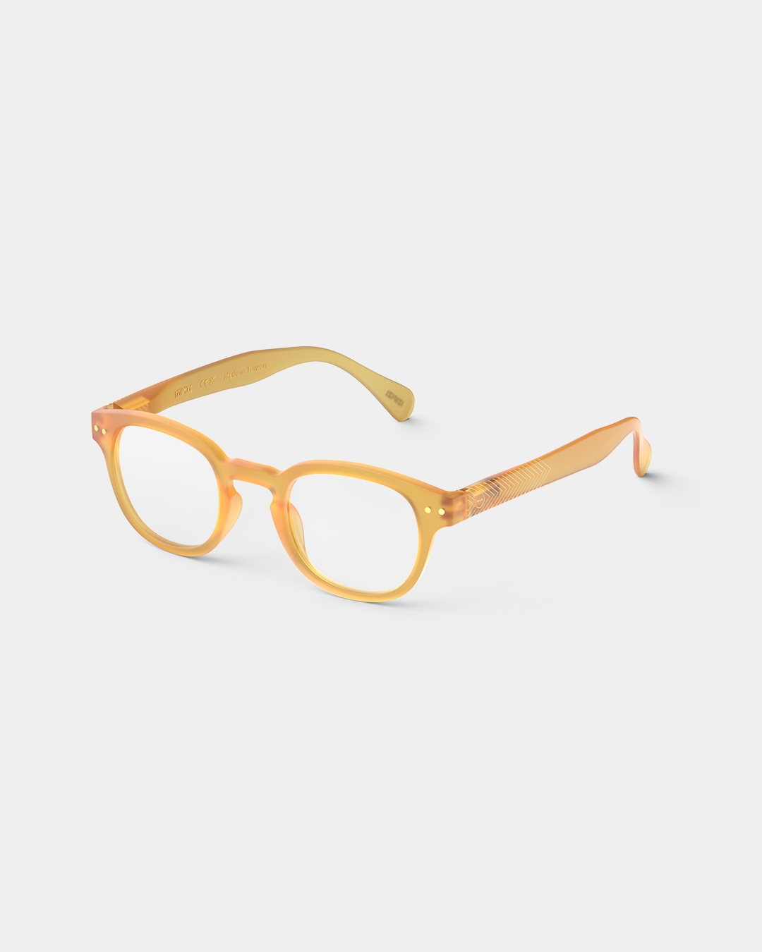 Lunette #C Golden Glow Carré Noir à la mode - Izipizi