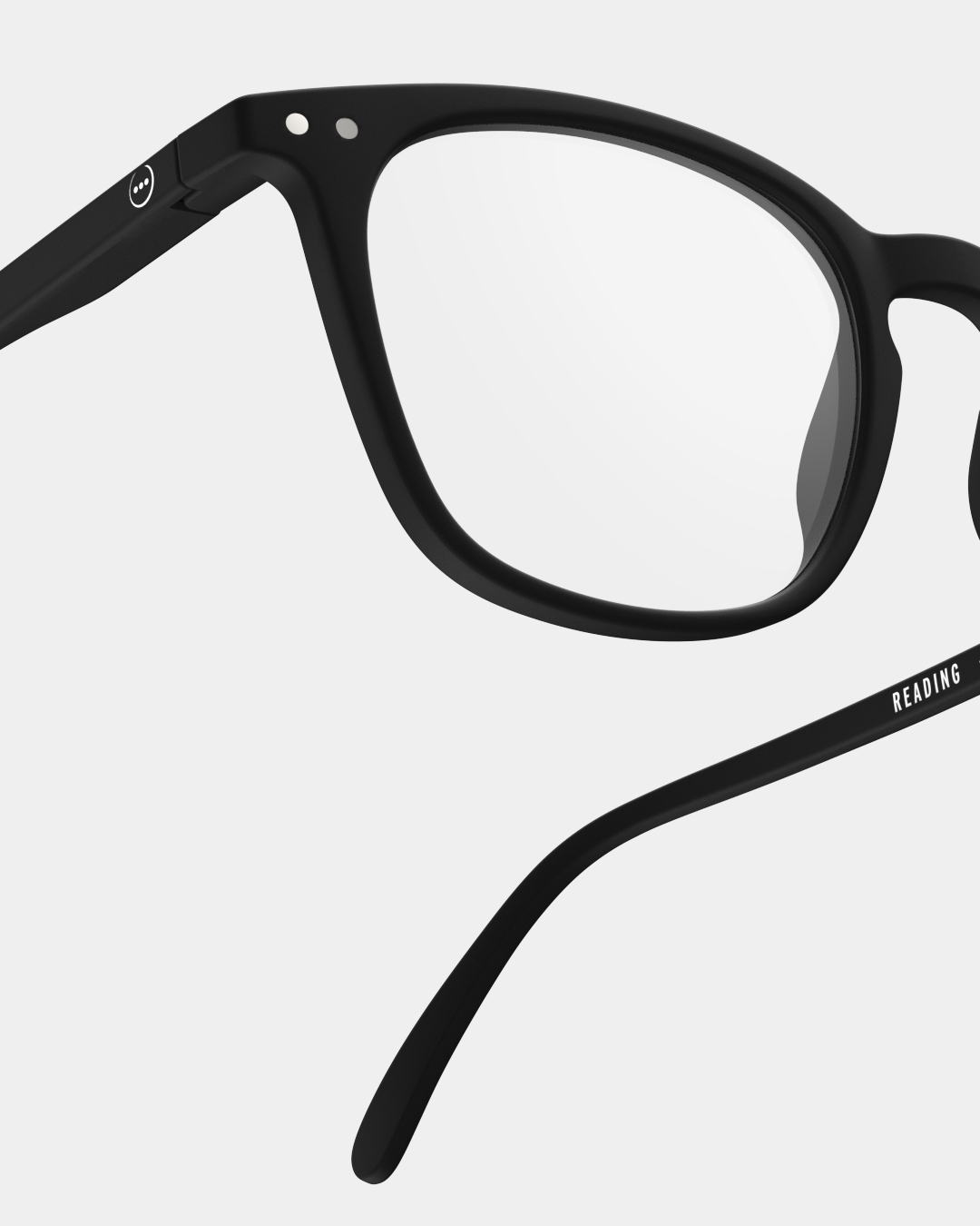 Trendy READING glasses #E Black Trapezoidale - Izipizi