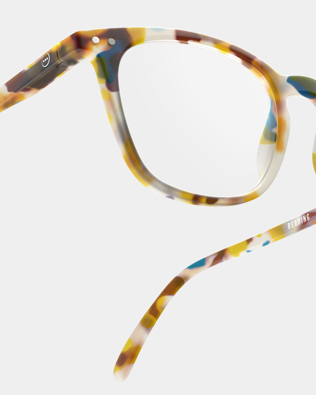 Trendy READING glasses #E Blue Tortoise Trapeze - Izipizi