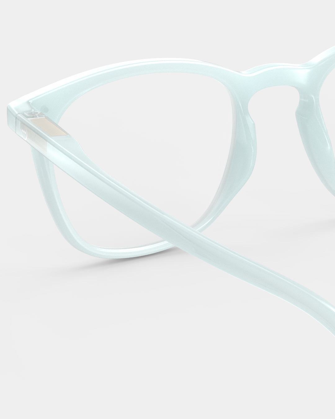 Trendy READING glasses #E Misty Blue Trapeze - Izipizi