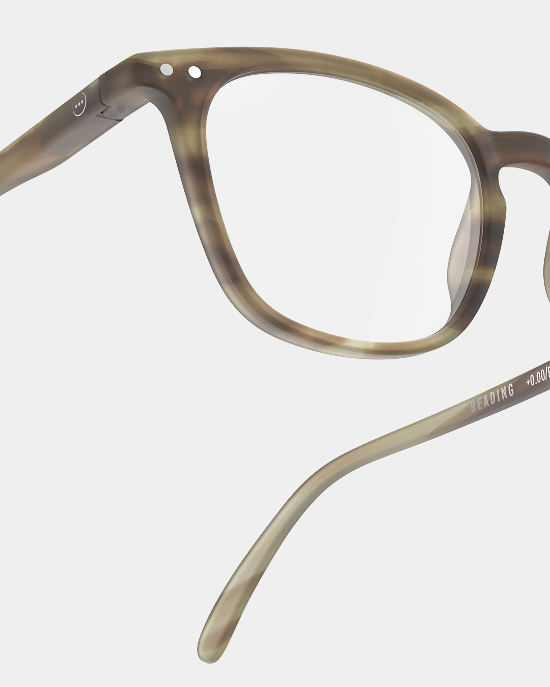 Lunette #E Smoky Brown Trapèze Marron à la mode - Izipizi