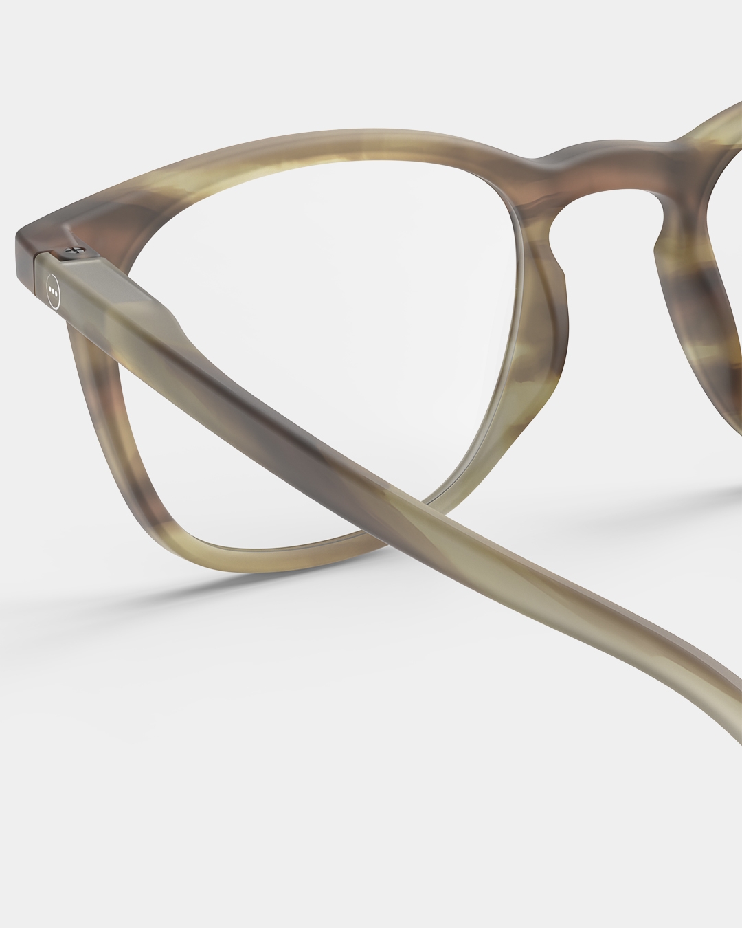 Brille #E Smoky Brown Trapezförmige Braun - Izipizi