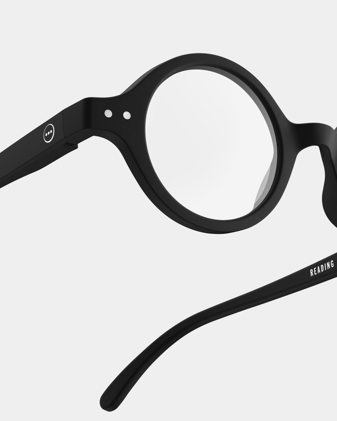 Trendy READING glasses #J Black Round - Izipizi