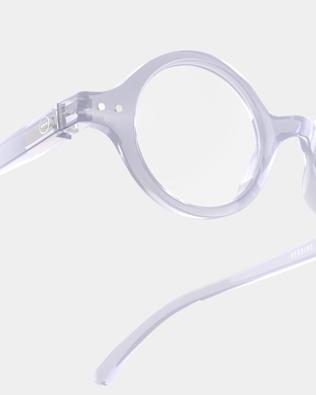 Trendy READING glasses #J Violet Dawn Round - Izipizi