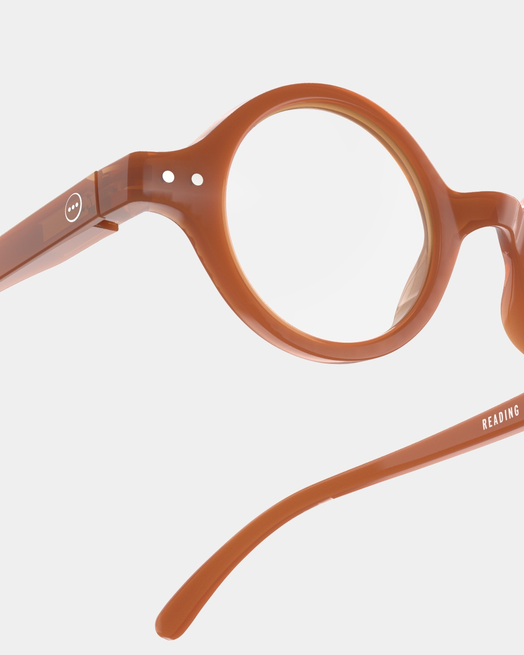 Trendy READING glasses #J Spicy Clove Round - Izipizi