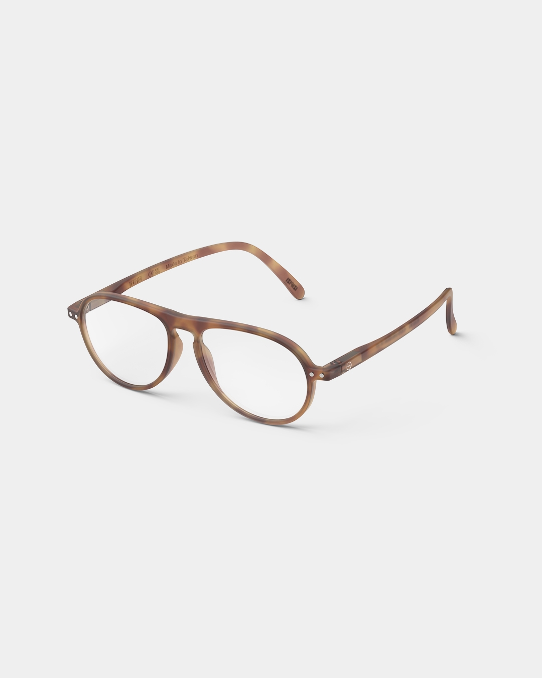 Lunette #K Havane Aviateur Marron à la mode - Izipizi