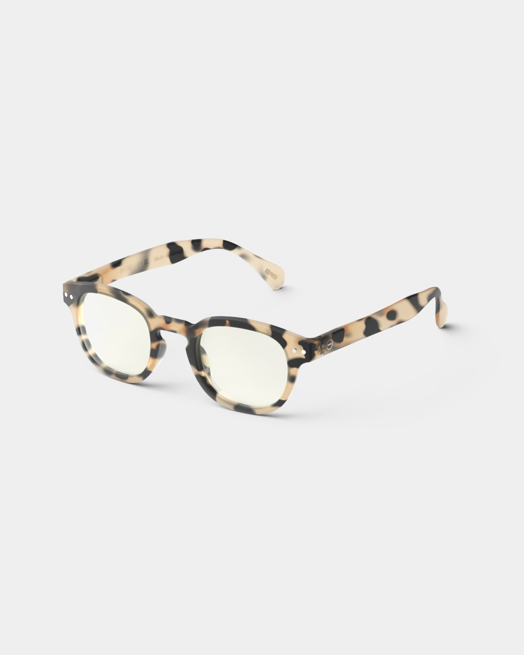 Lunette #C Light Tortoise Carré Beige à la mode - Izipizi