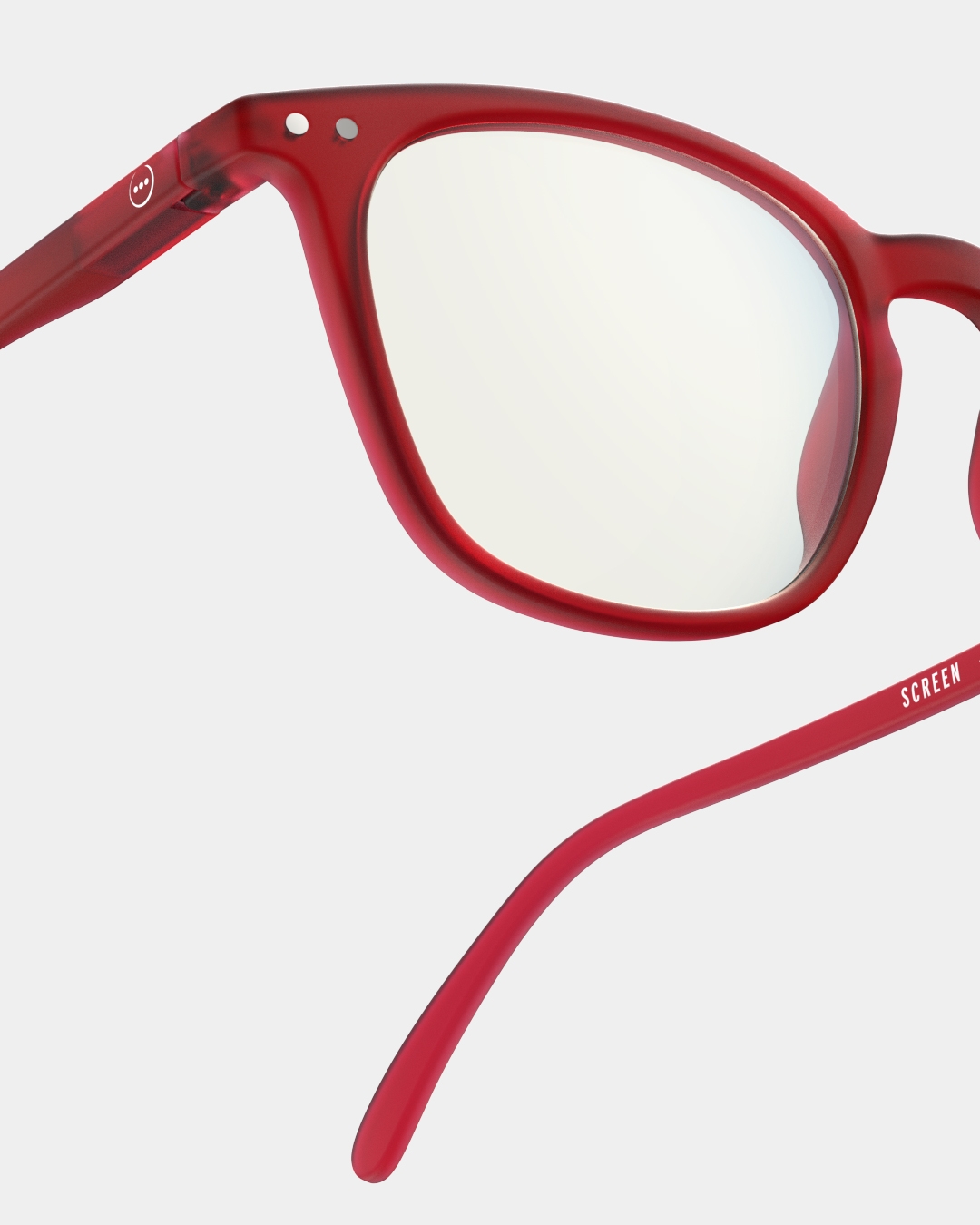 Lunette #E Red Trapèze Rouge à la mode - Izipizi