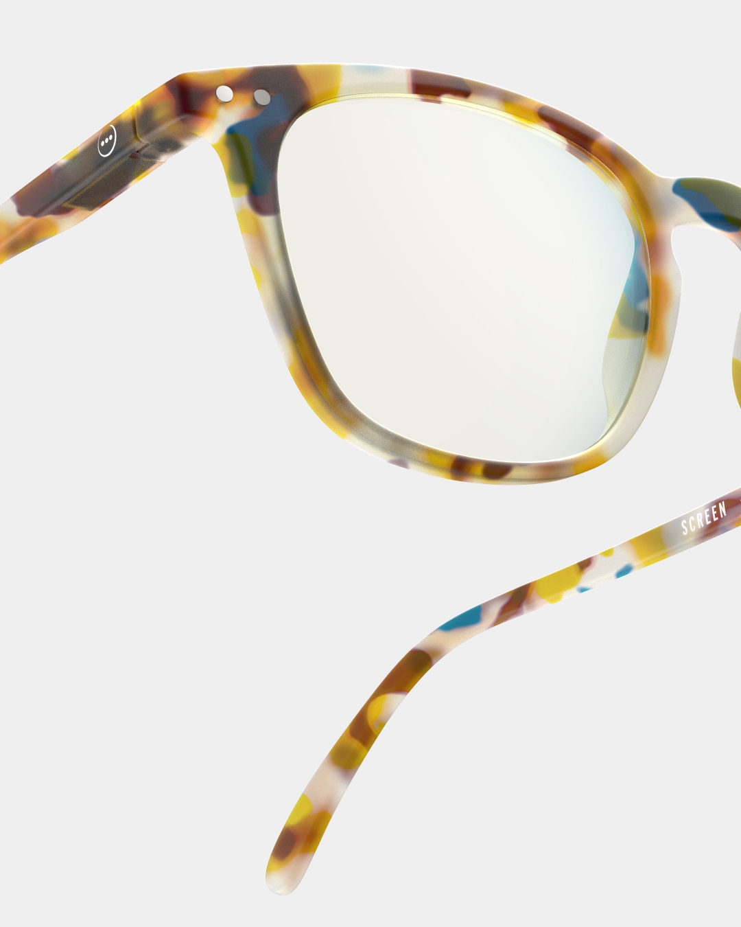 Gafas #E Blue Tortoise Trapezoidale Multicolor y patrones - Izipizi