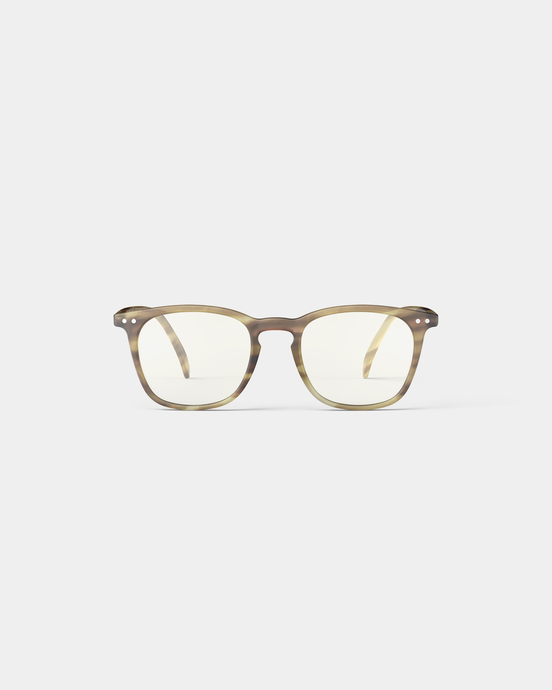 Lunette #E Smoky Brown Rectangulaire Marron à la mode - Izipizi
