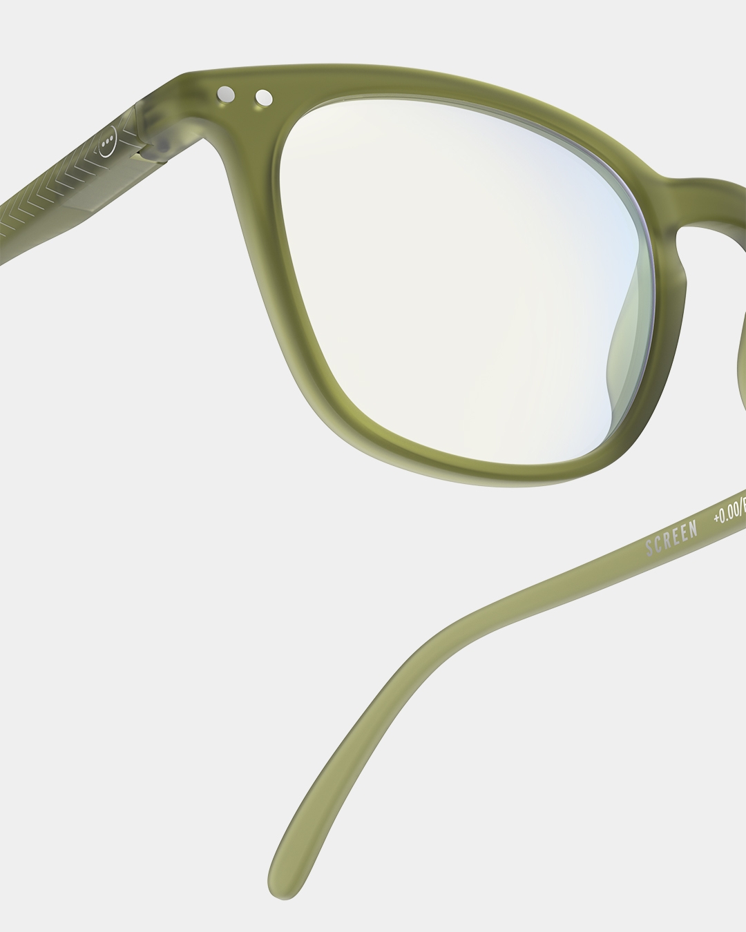 Lunette #E Tailor Green Rectangulaire Vert à la mode - Izipizi