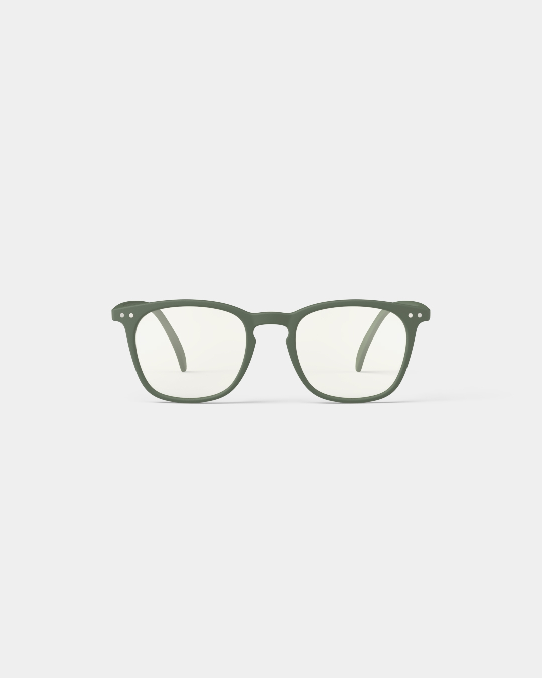 Trendy SCREEN glasses #E Kaki Green Trapeze - Izipizi