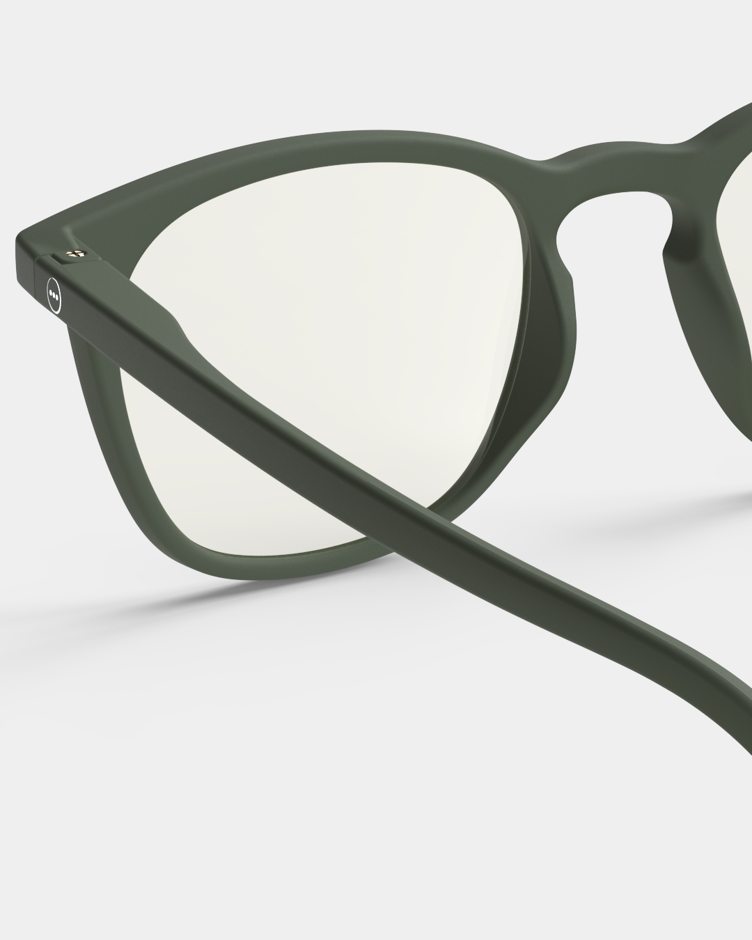 Lunette #E Kaki Green Trapèze Vert à la mode - Izipizi