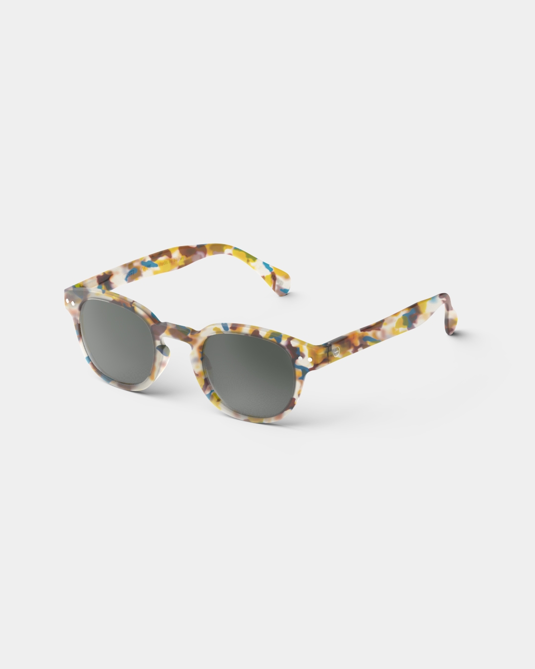 Lunette #C Blue Tortoise Carré Multicolore et motifs à la mode - Izipizi