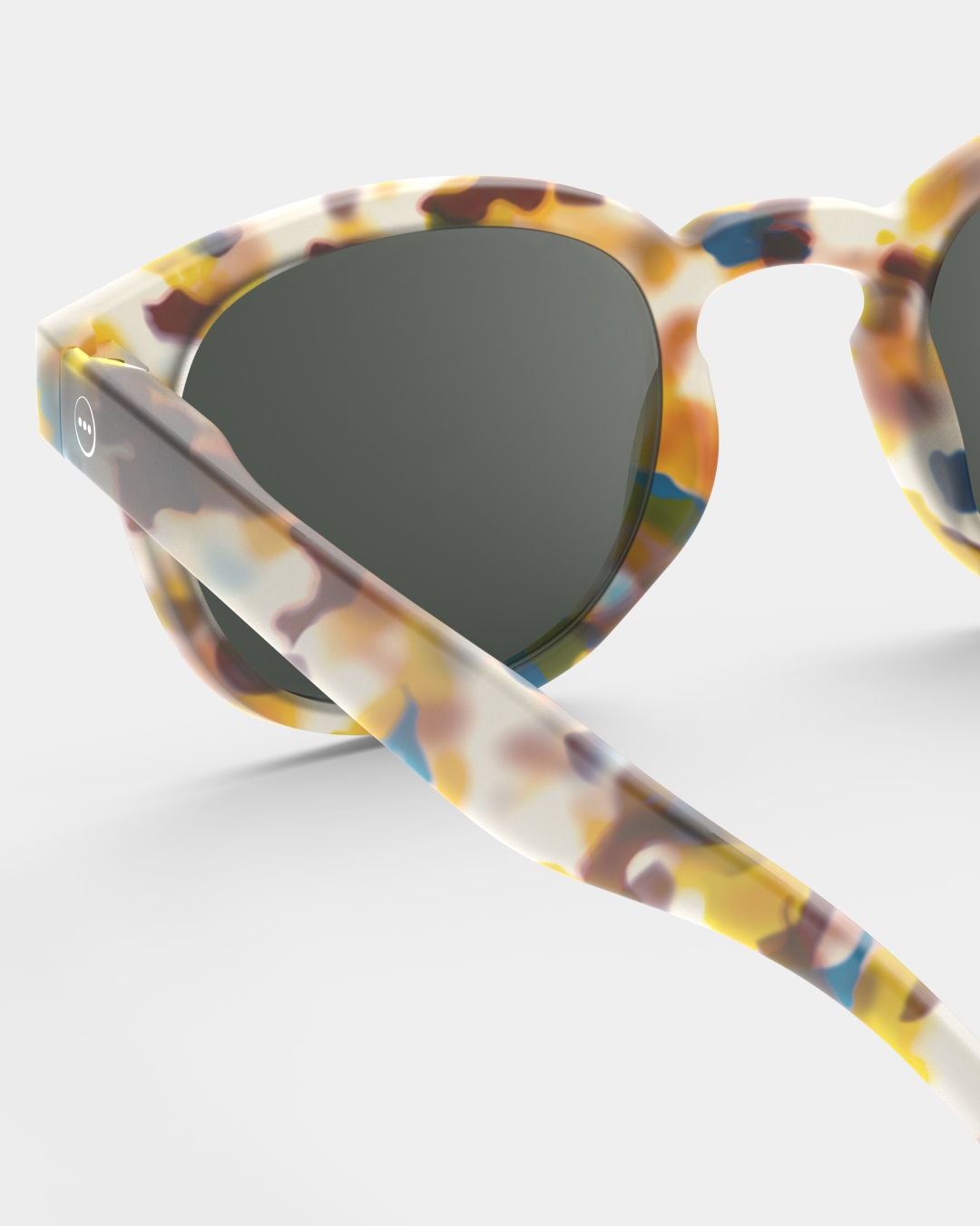 Brille #C Blue Tortoise Quadrat Mehrfarbig und Muster - Izipizi