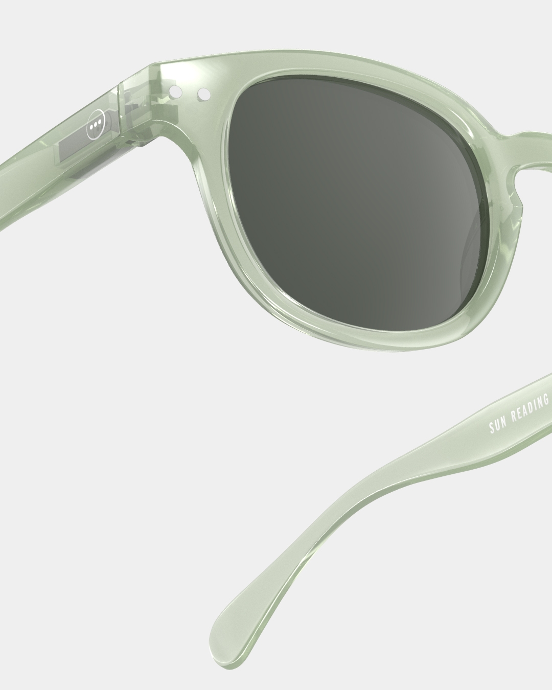 Trendy READING SUN glasses #C Quiet Green Square - Izipizi