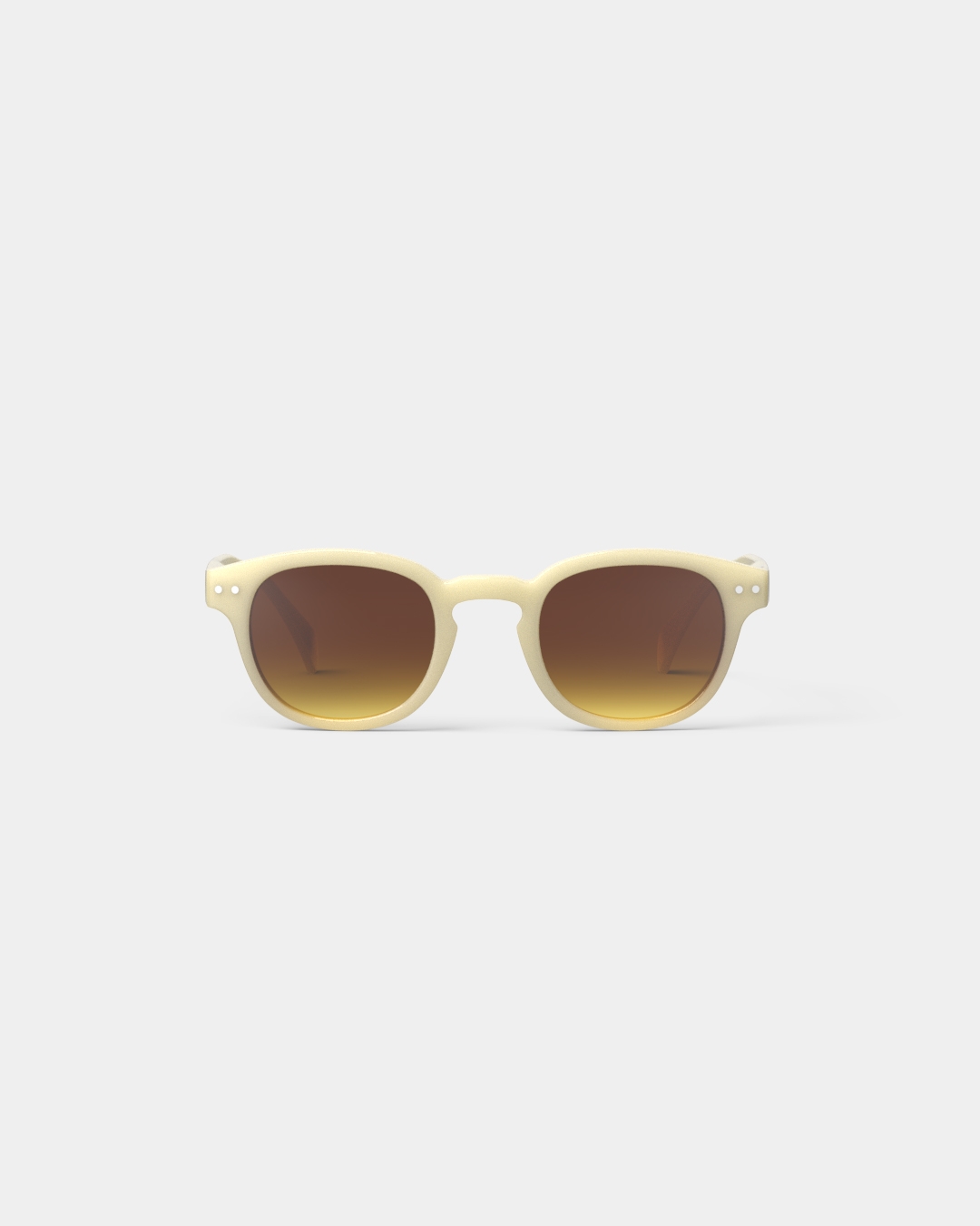 Lunette #C Glossy Ivory Carré Jaune à la mode - Izipizi