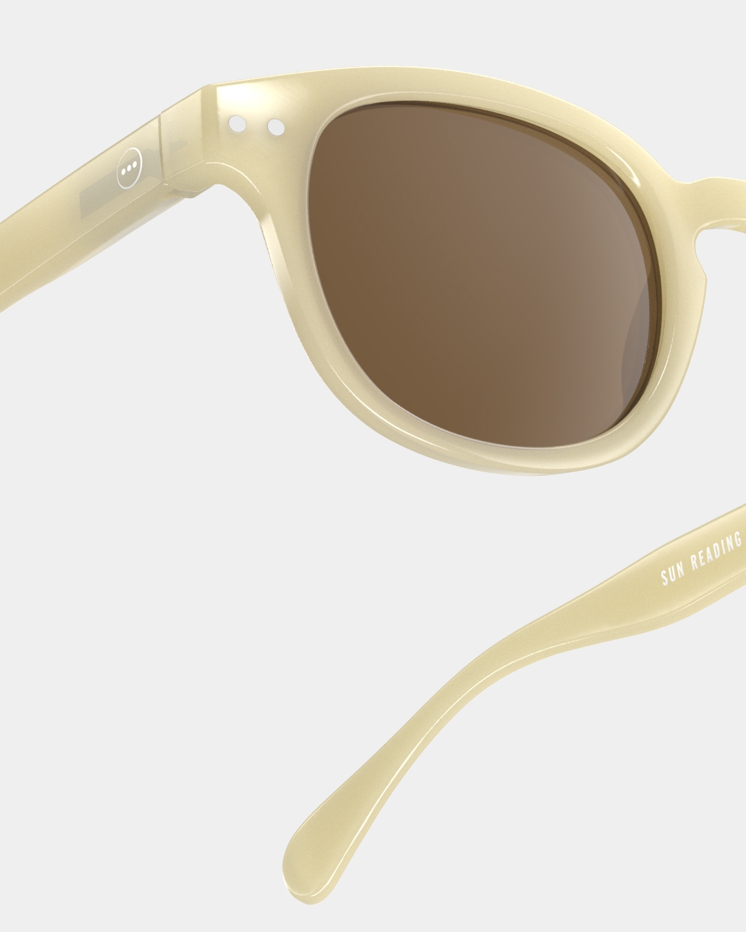 Trendy READING SUN glasses #C Glossy Ivory Square - Izipizi