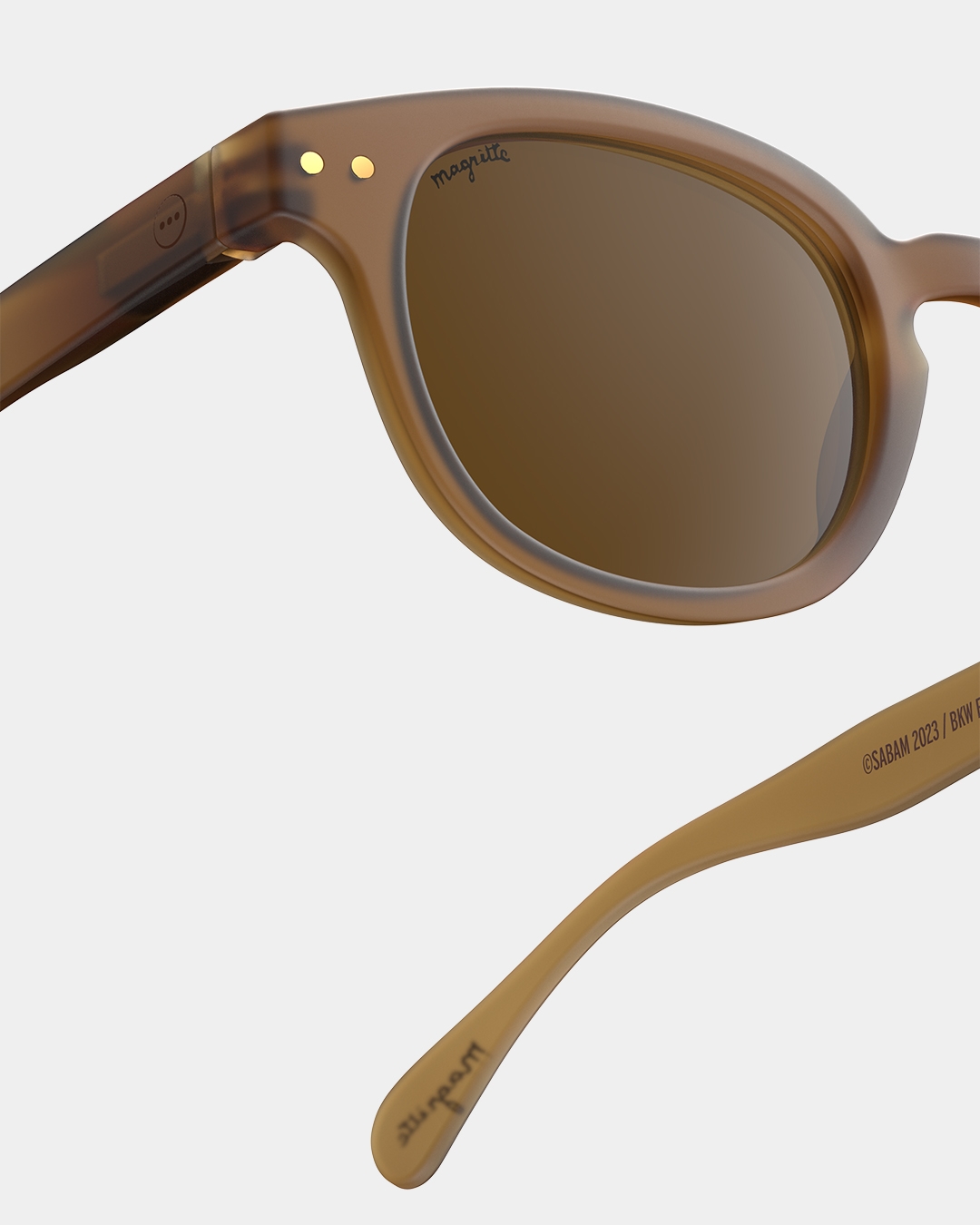 Trendy SUN glasses #C Brown Pipe - MAGRITTE x IZIPIZI Square - Izipizi
