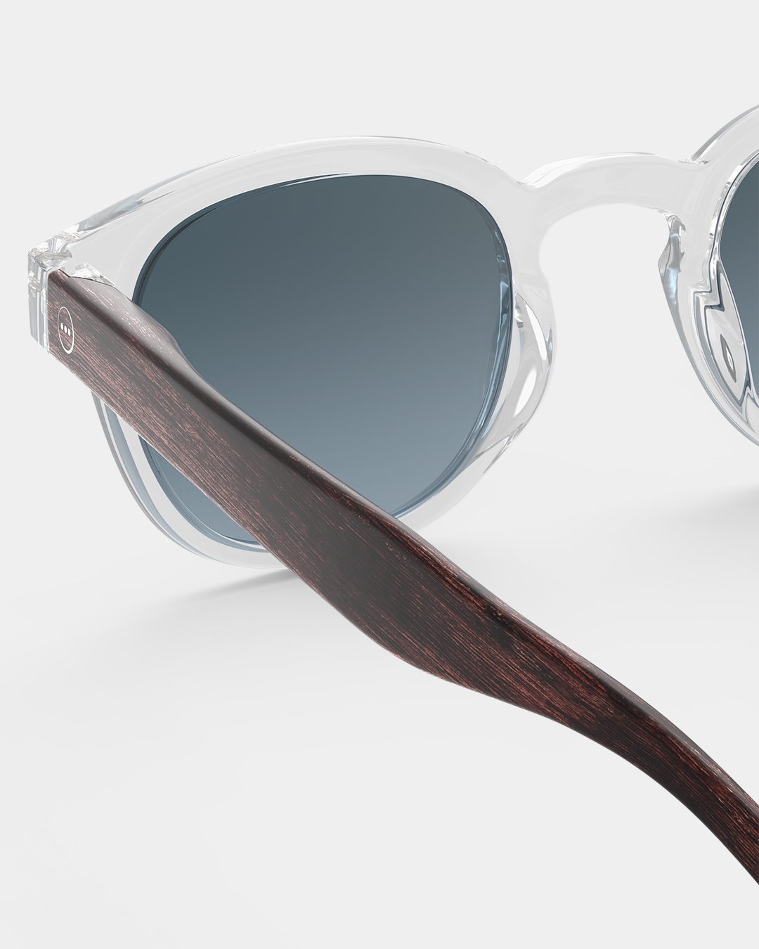Trendy SUN glasses #C Dark Wood - MAGRITTE x IZIPIZI Square - Izipizi